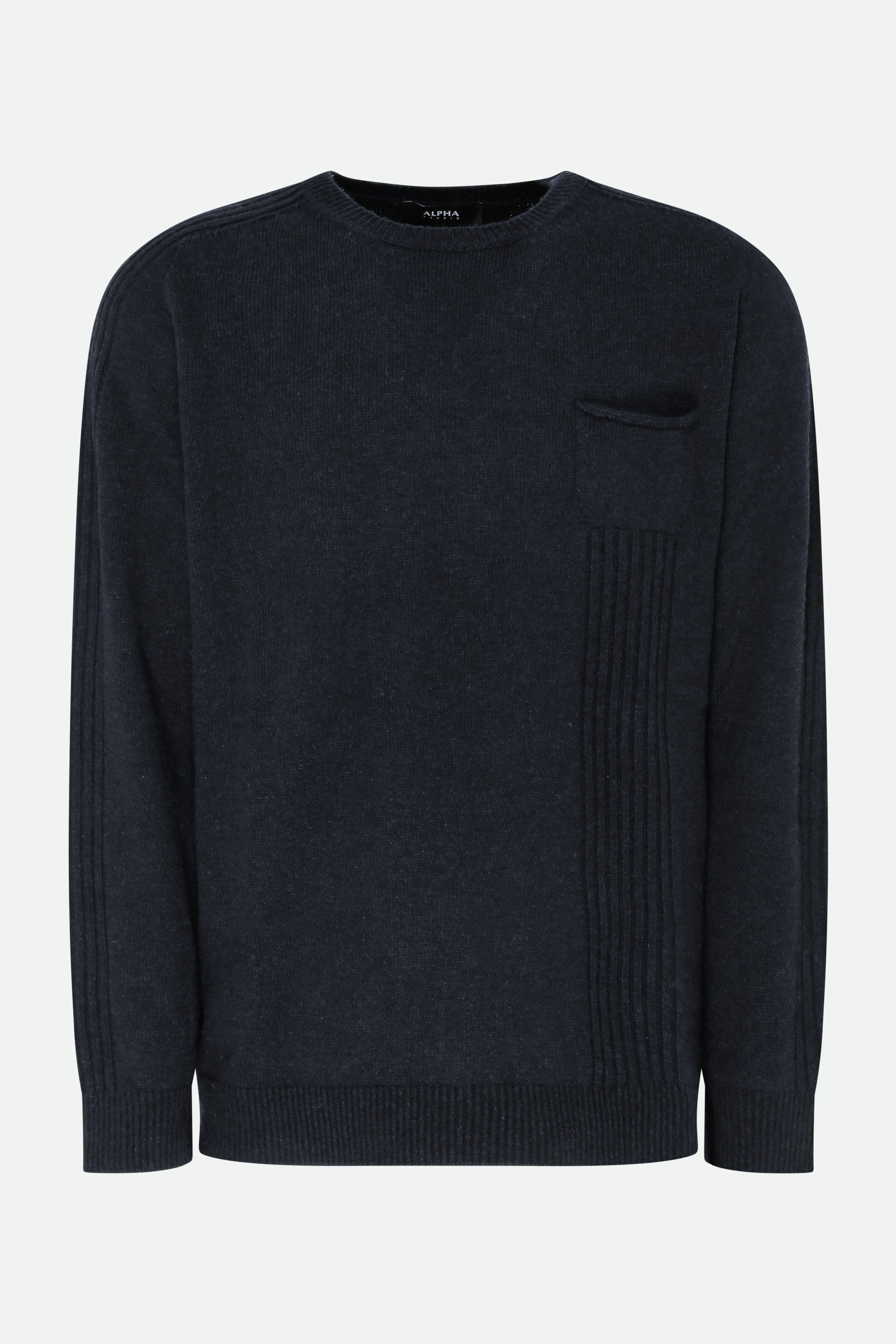 Alpha Studio Blau Pullover