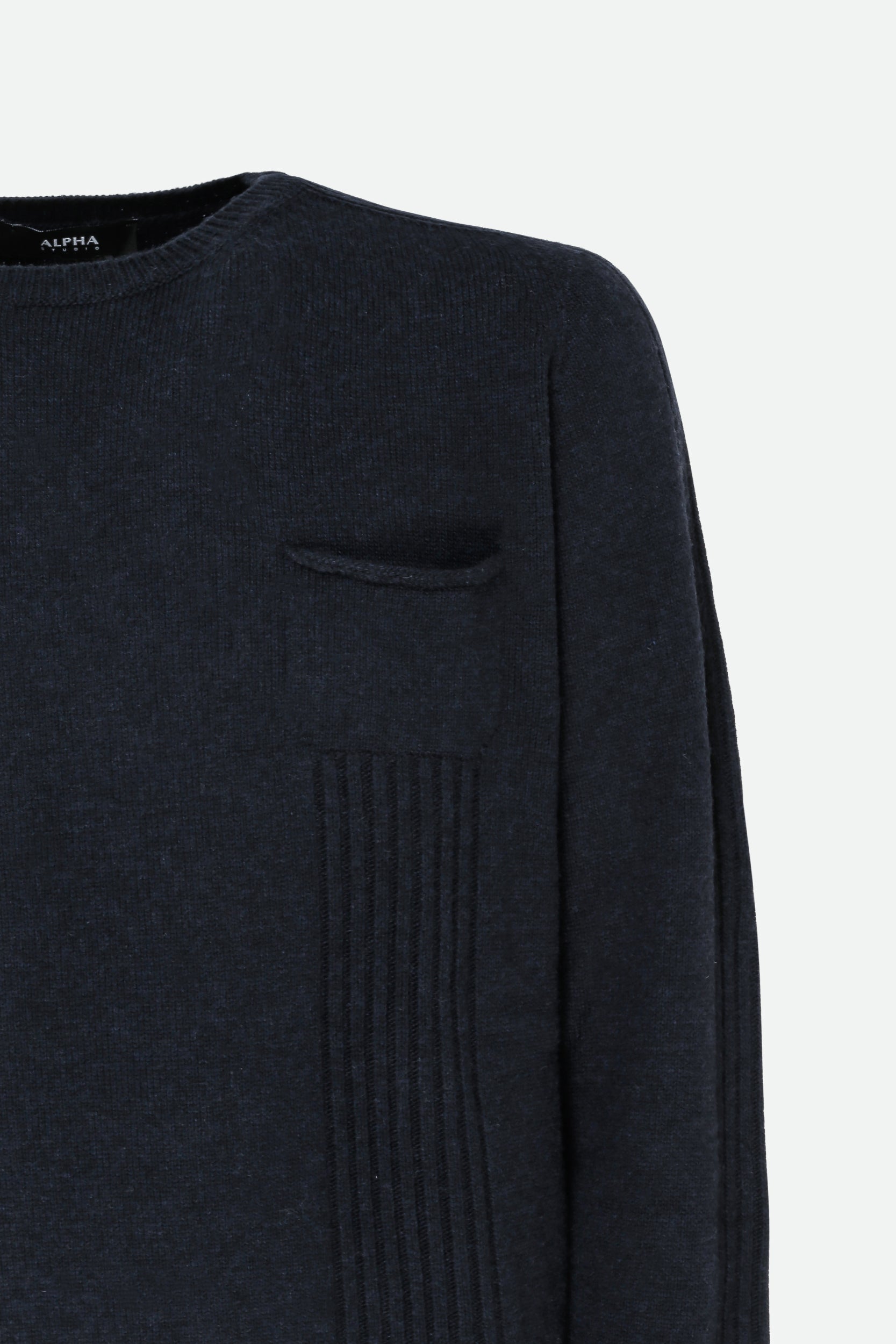 Alpha Studio Blau Pullover