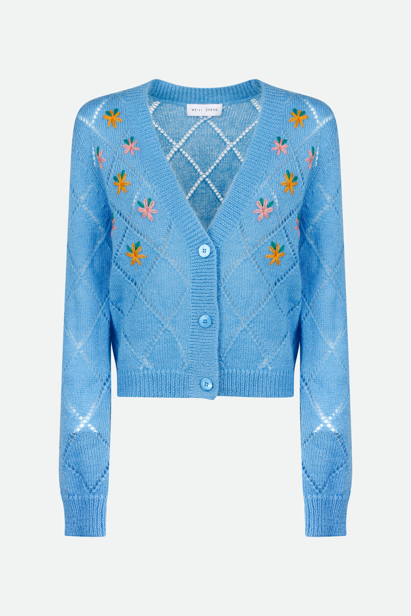 Weili Zheng Cardigan Blau