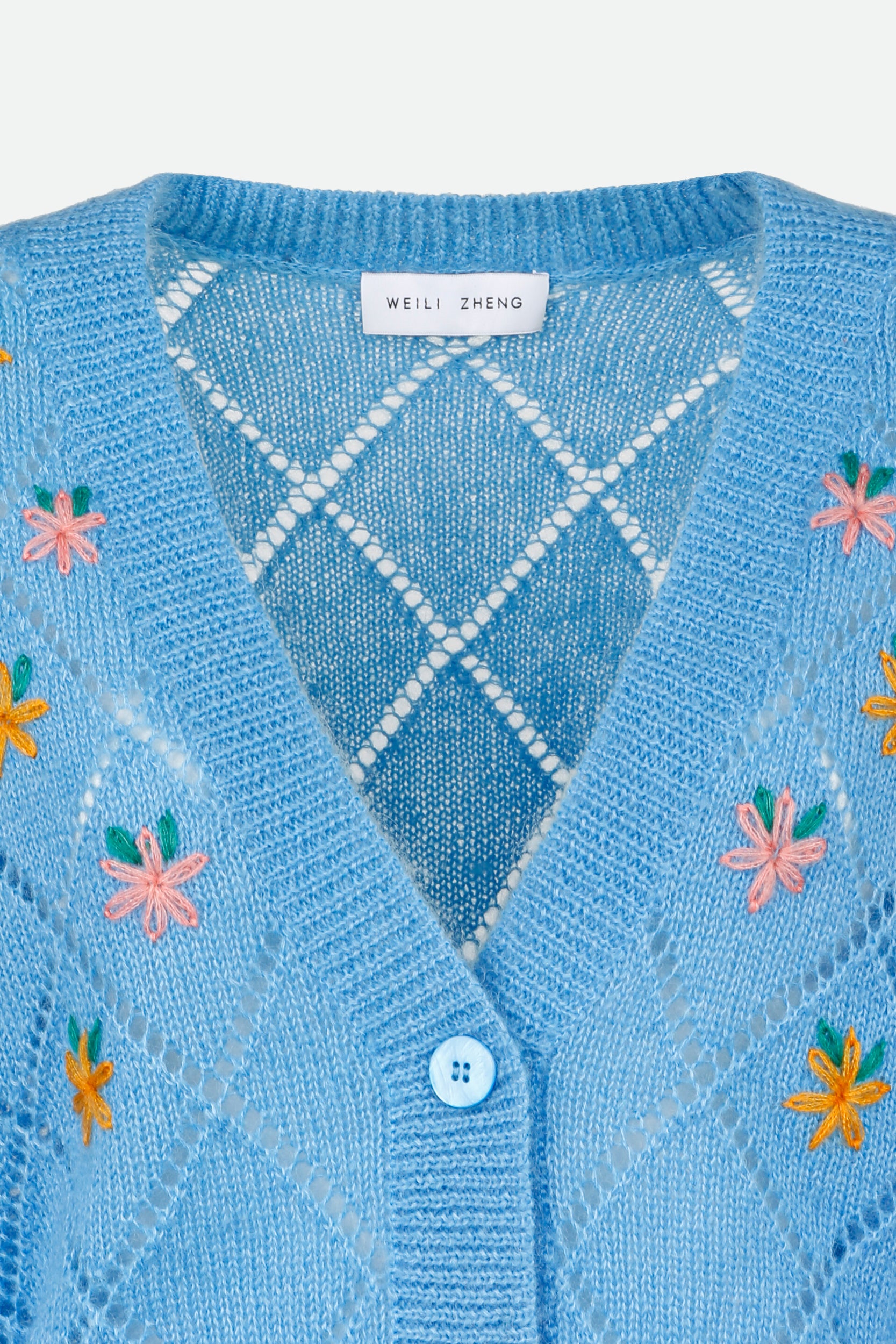 Weili Zheng Cardigan Blau