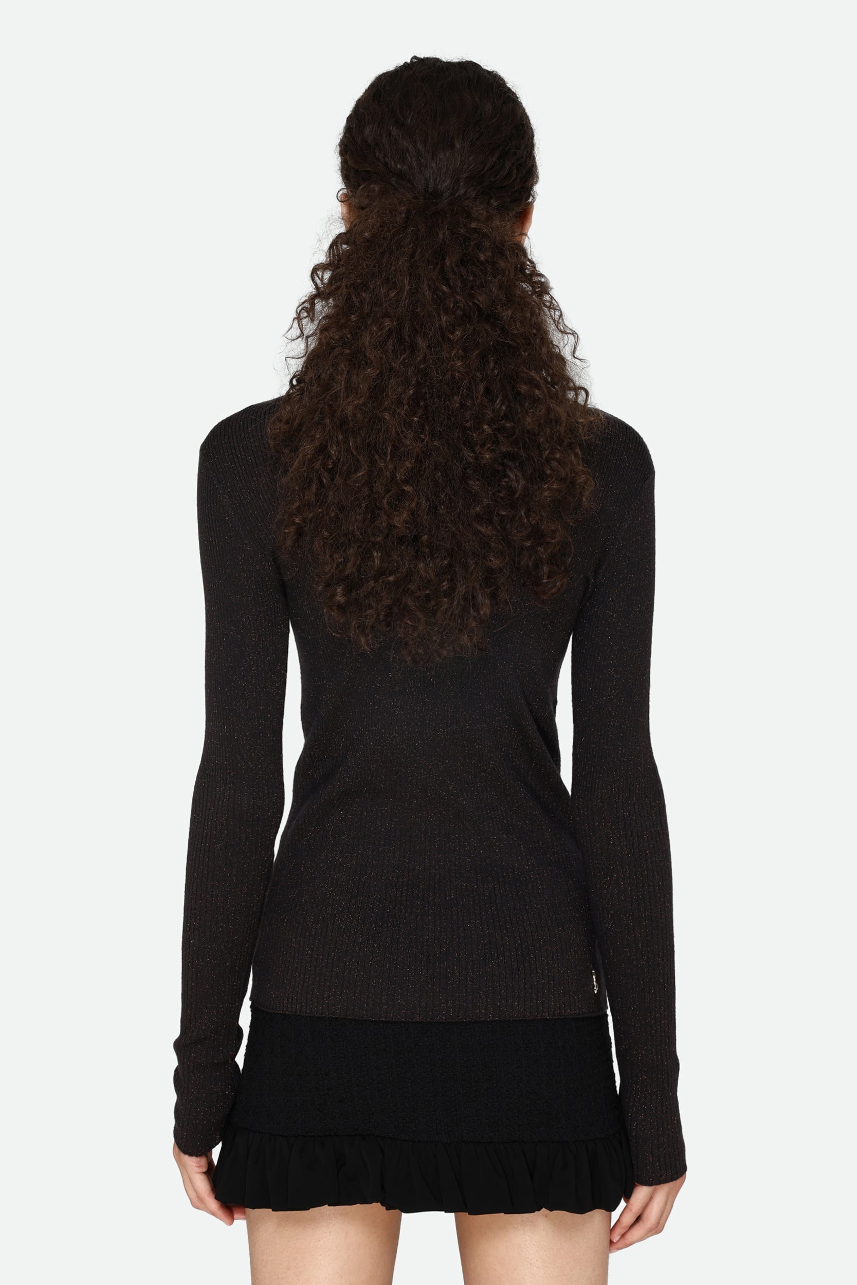 Patrizia Pepe Schwarz Rollkragenpullover