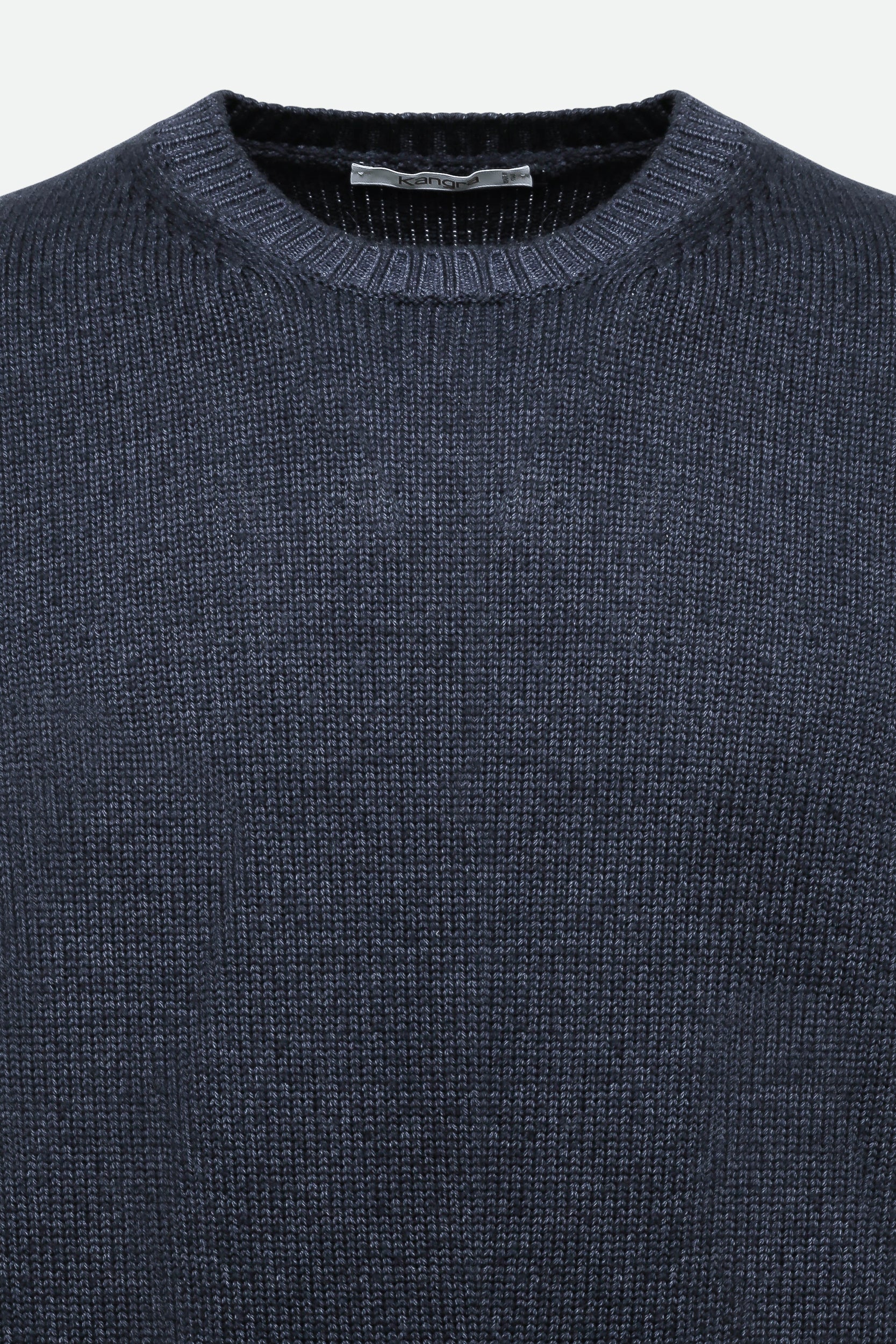 Marineblauer Kangra-Wollpullover