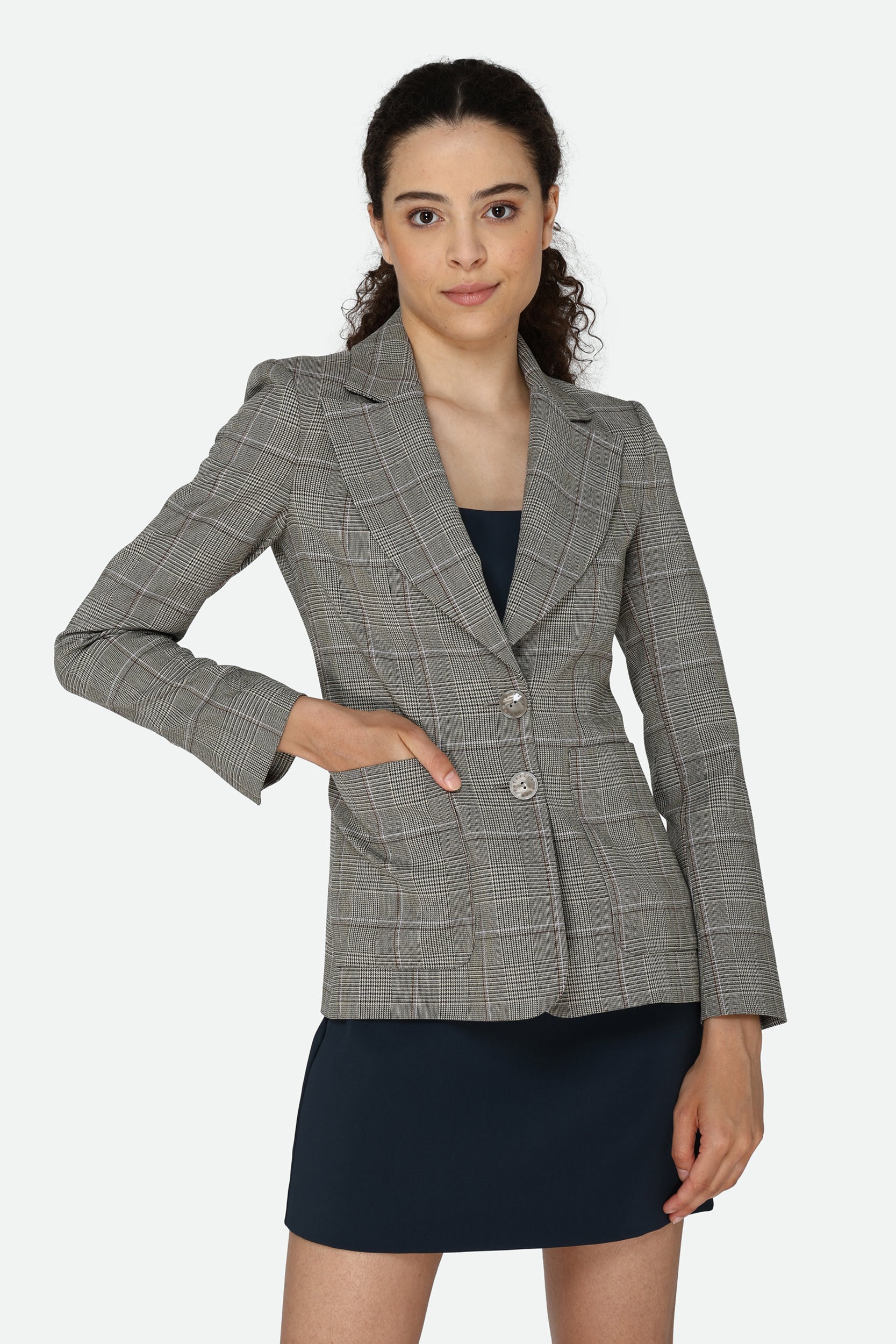 Mehrfarbig karierter Blazer Patrizia Pepe