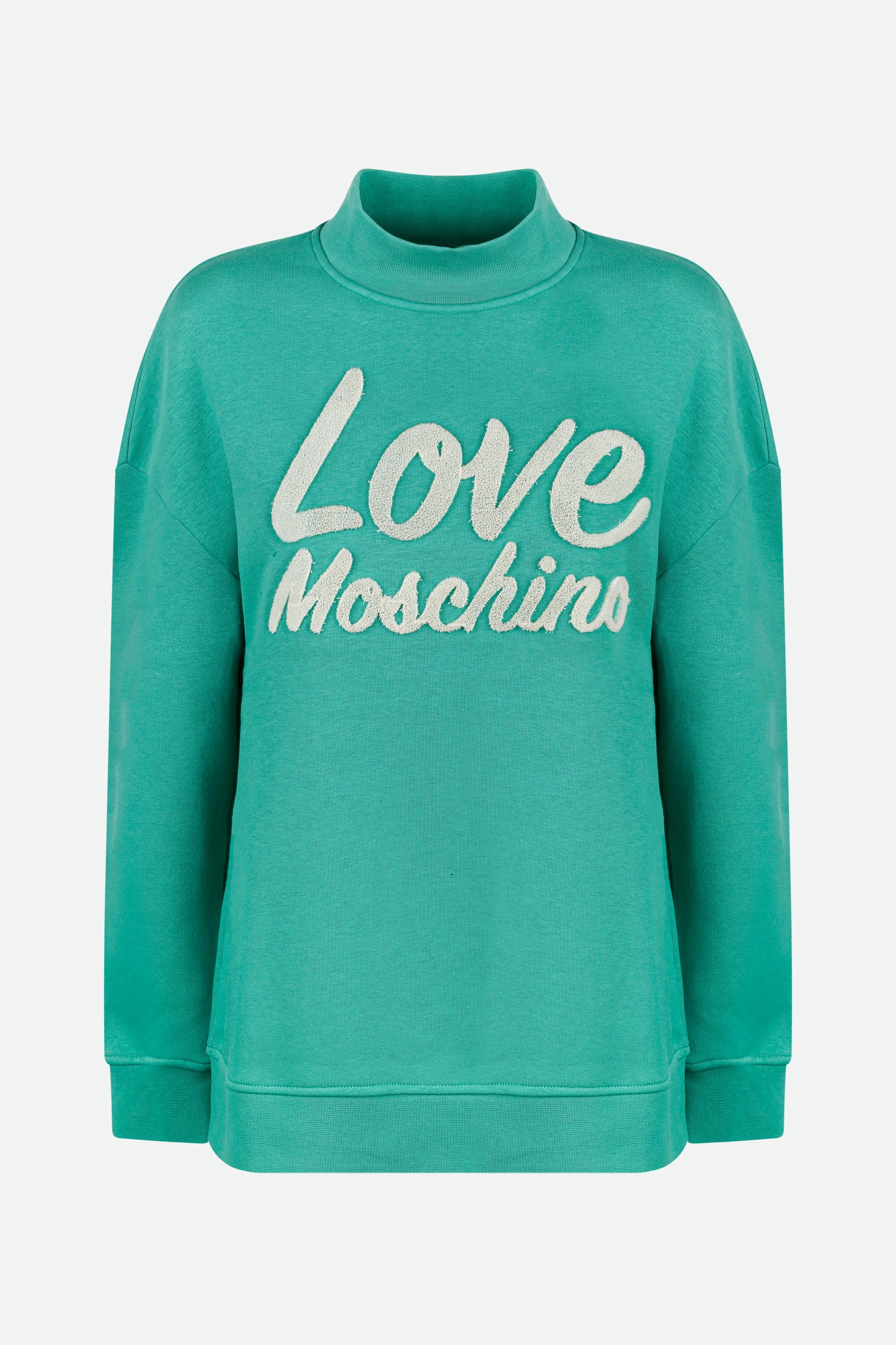 Love Moschino Aqua Grüne Sweatshirt