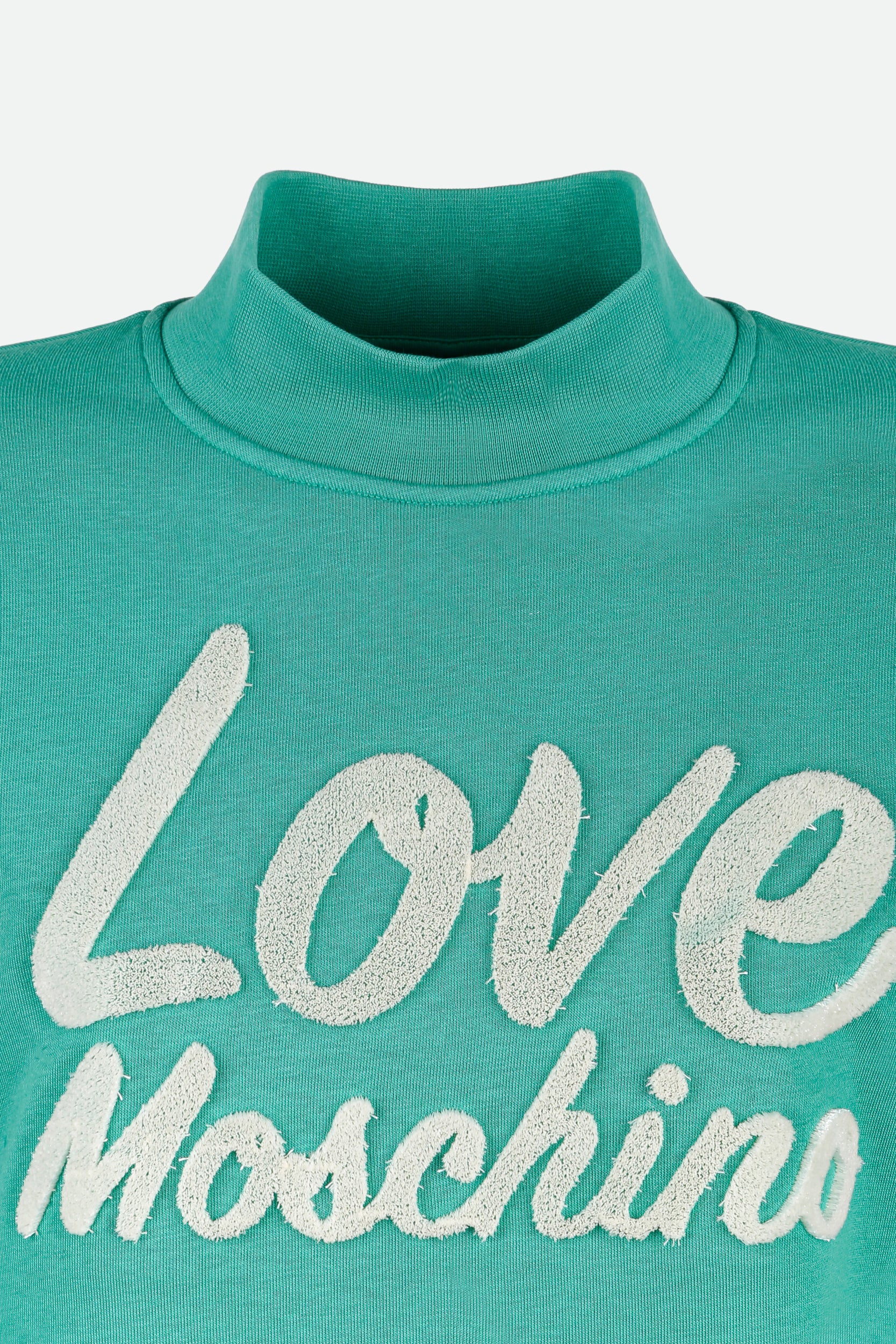 Love Moschino Aqua Grüne Sweatshirt