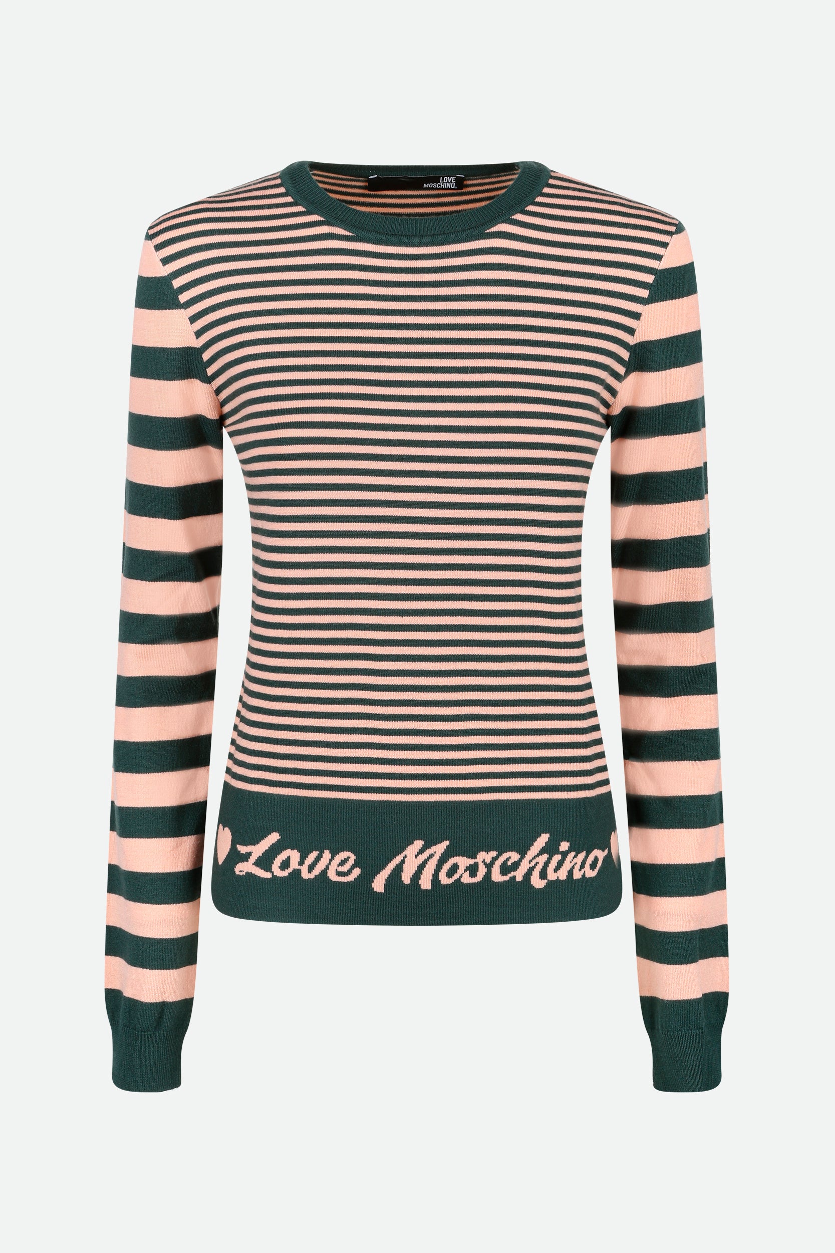 Love Moschino mehrfarbig gestreifter Pullover