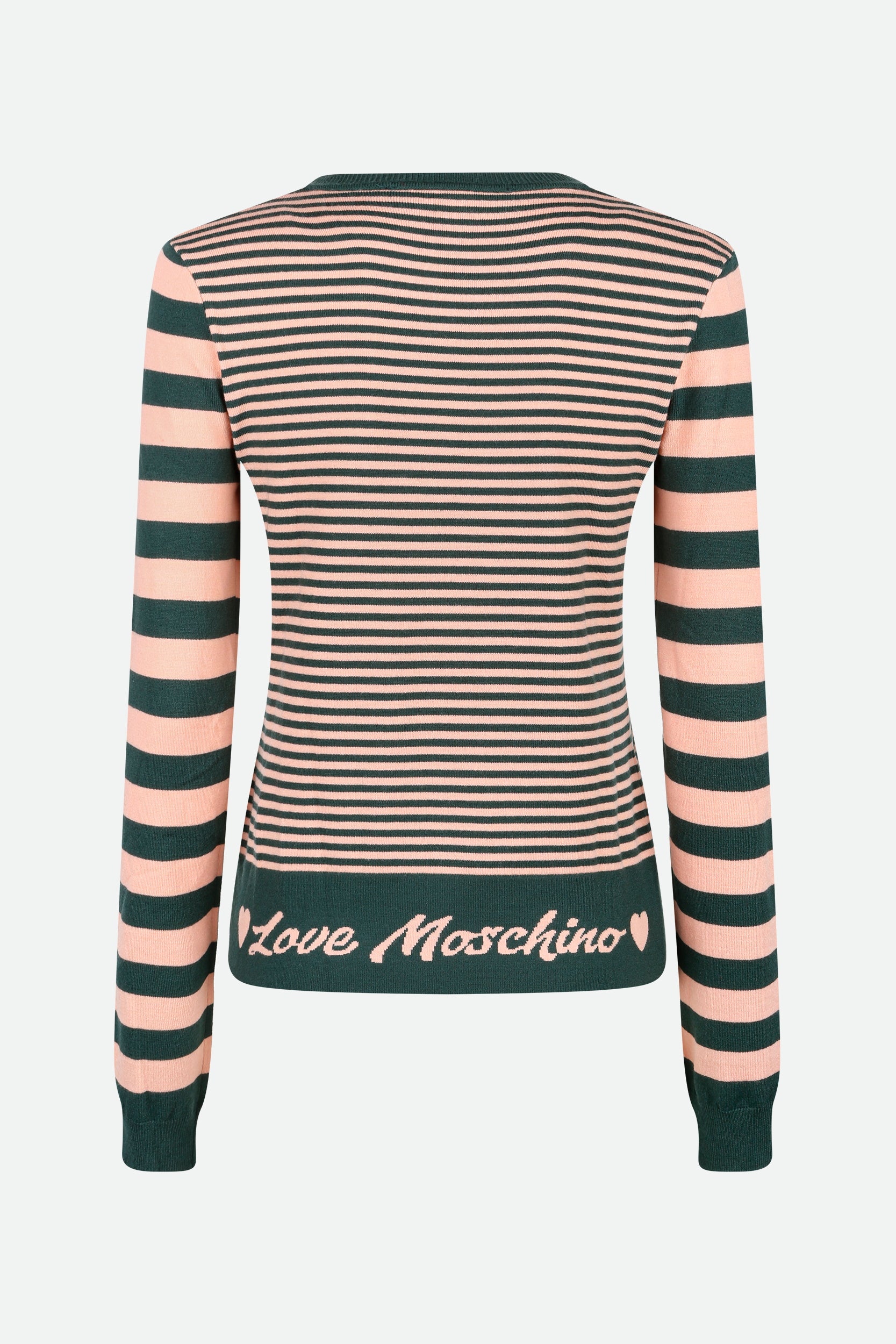 Love Moschino mehrfarbig gestreifter Pullover