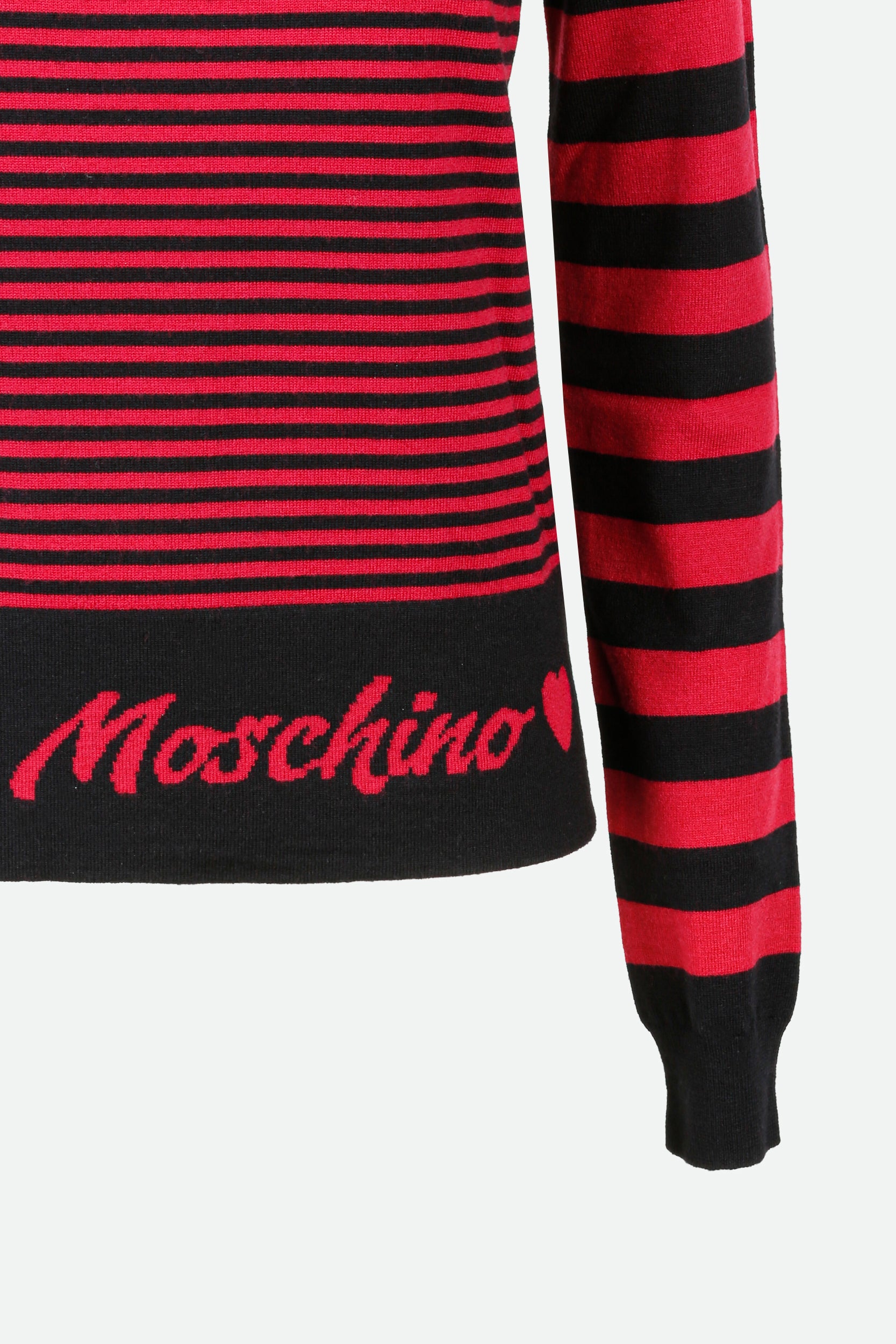 Ich liebe Schwarz und Rote Pullover Moschino