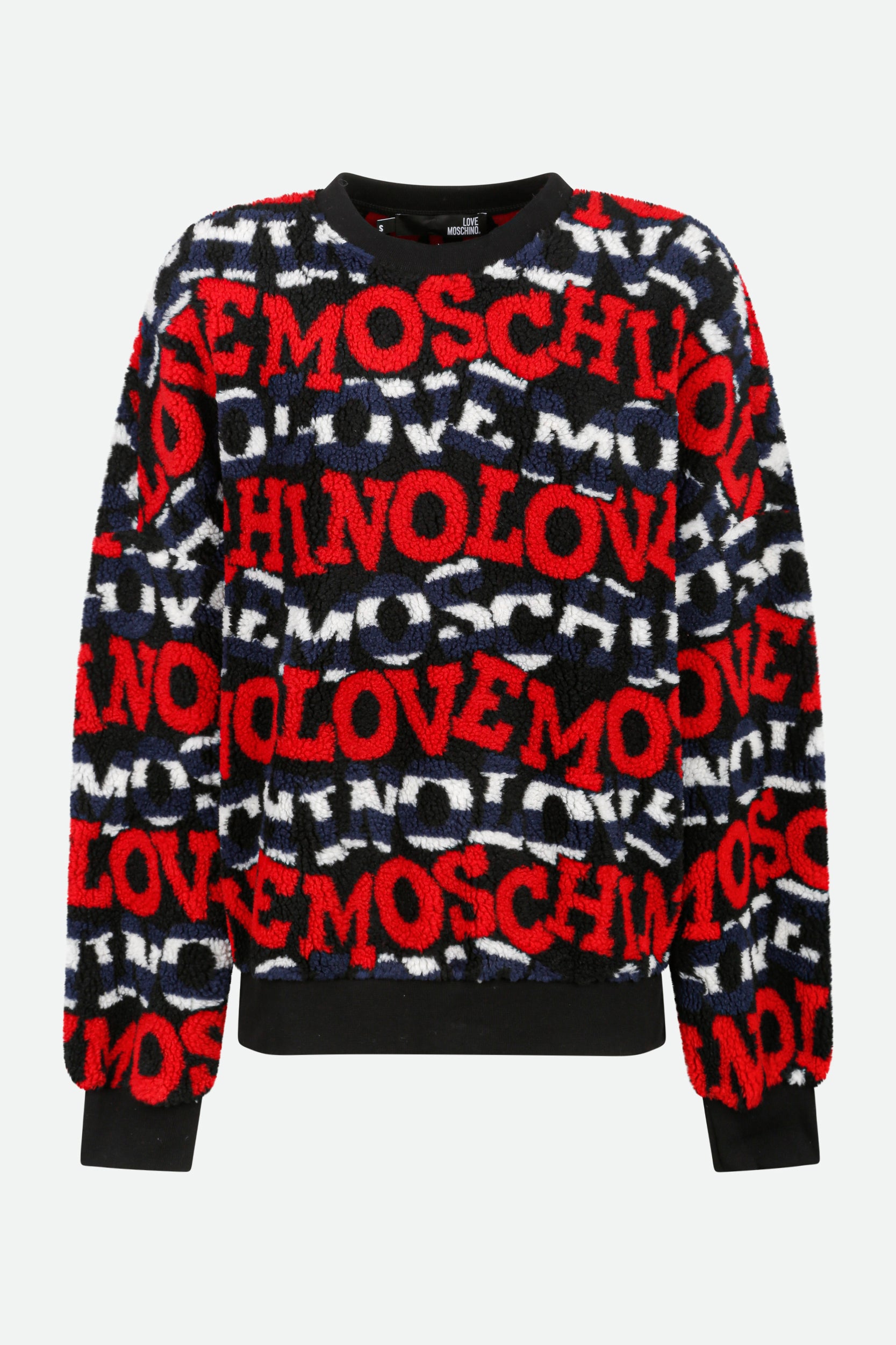 Mehrfarbiges Fleece-Sweatshirt von Love Moschino