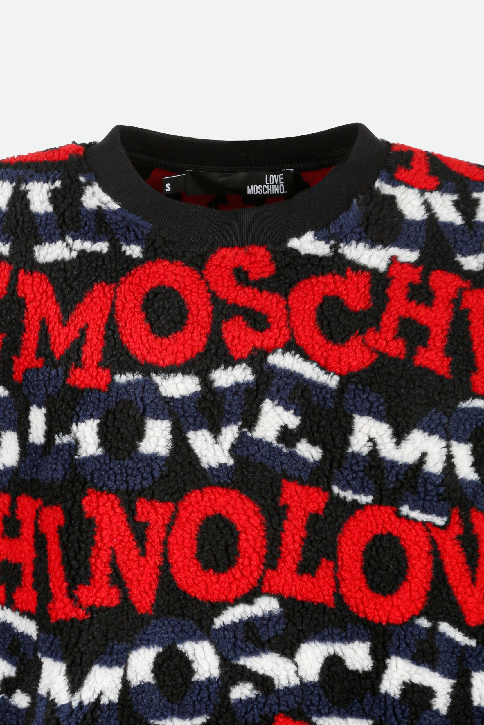 Mehrfarbiges Fleece-Sweatshirt von Love Moschino