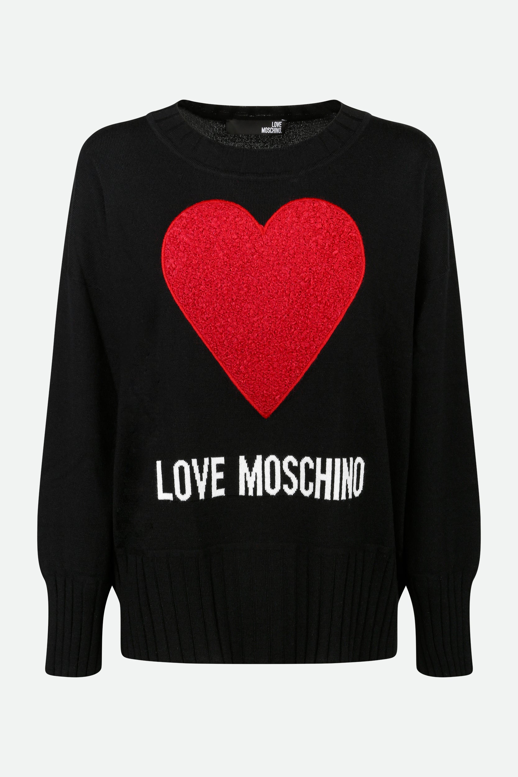 Ich liebe Schwarz Pullover Moschino