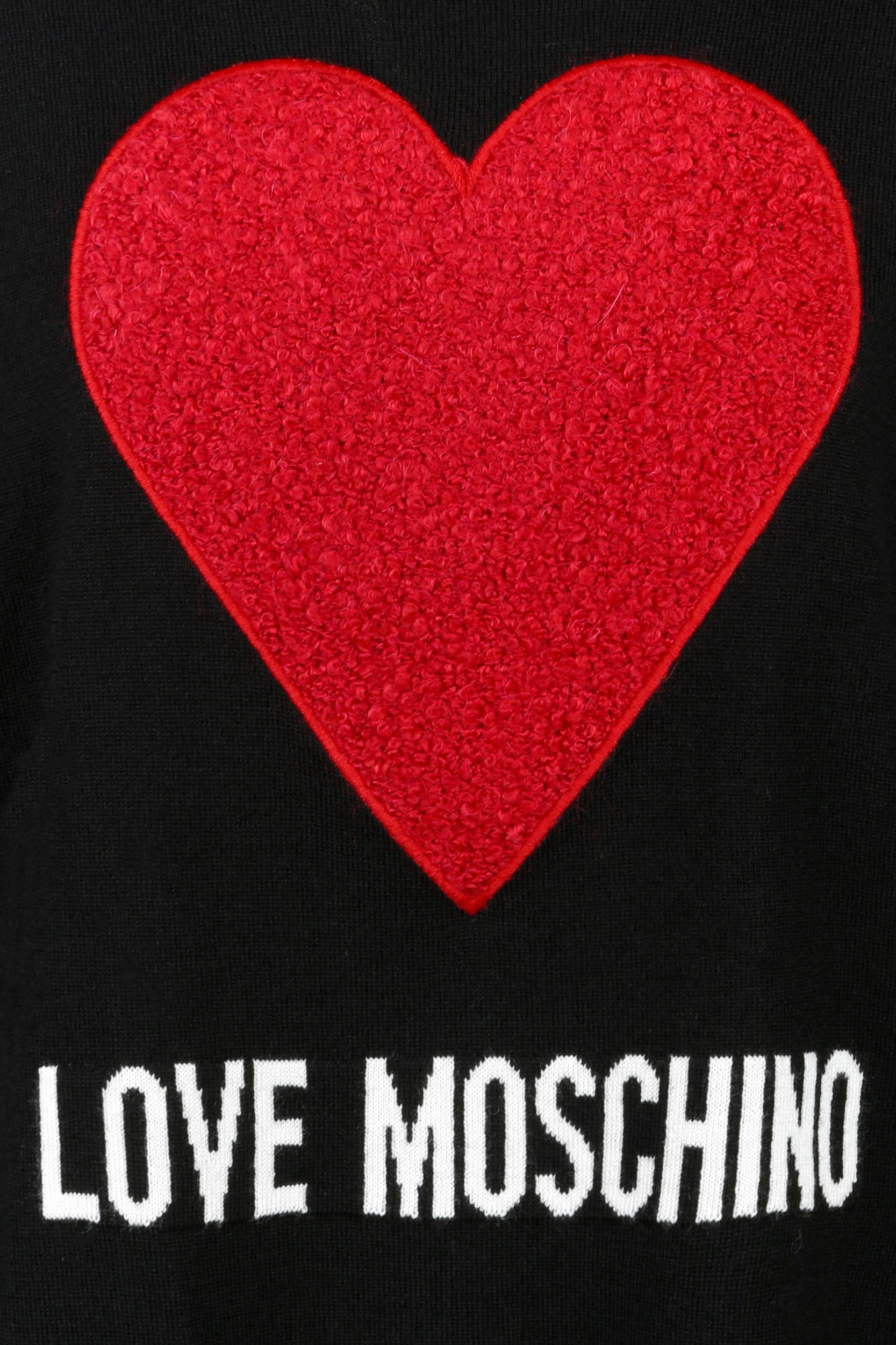 Ich liebe Schwarz Pullover Moschino