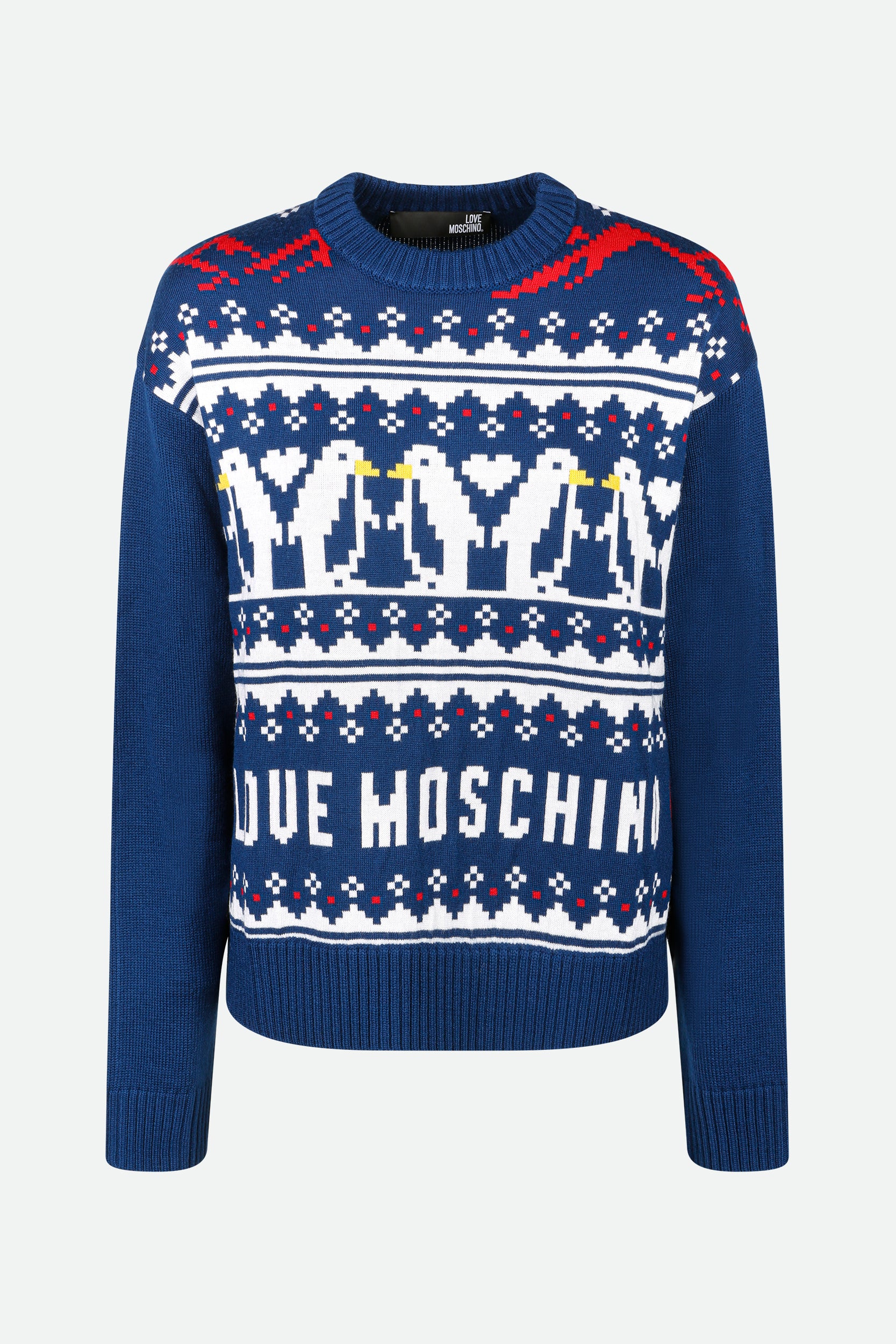 Ich liebe Blau Pullover Moschino