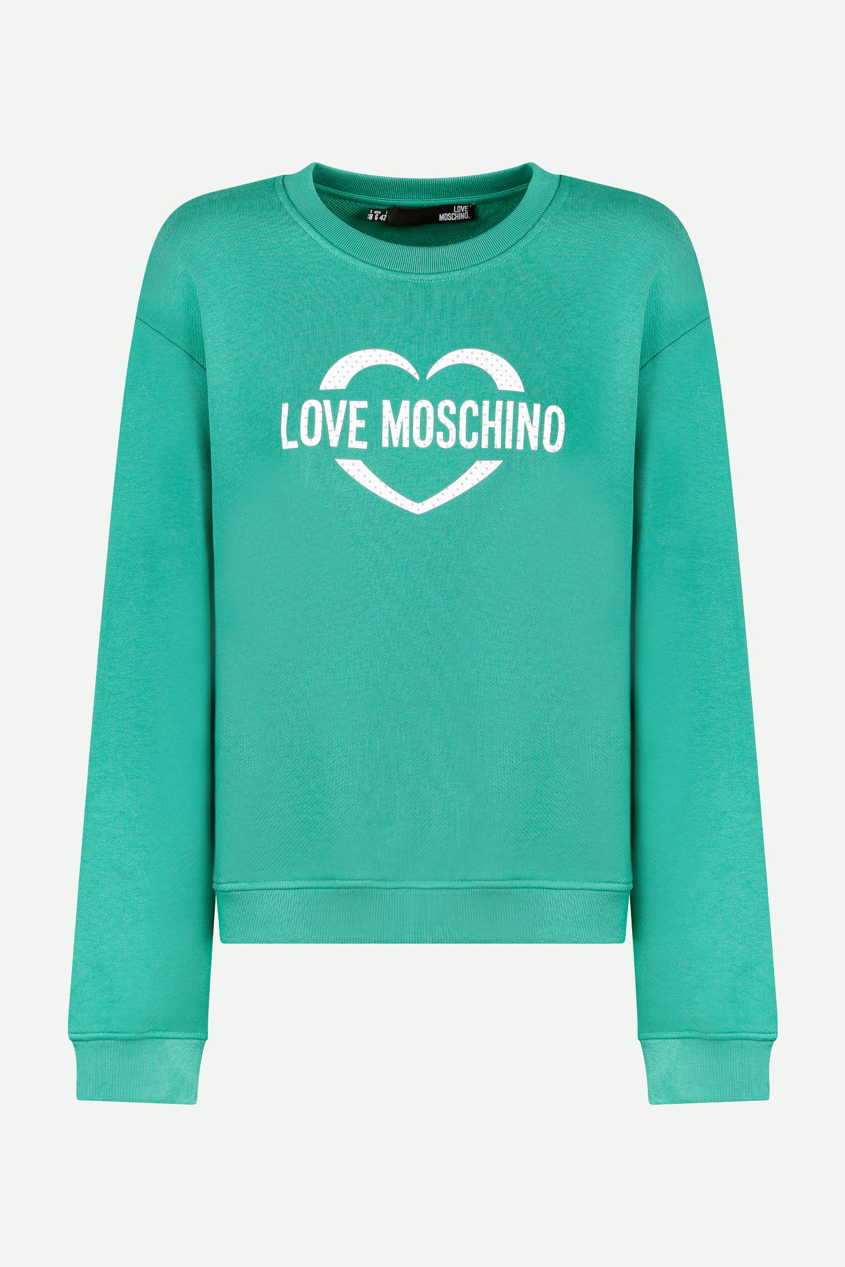 Love Moschino Aqua Grüne Sweatshirt