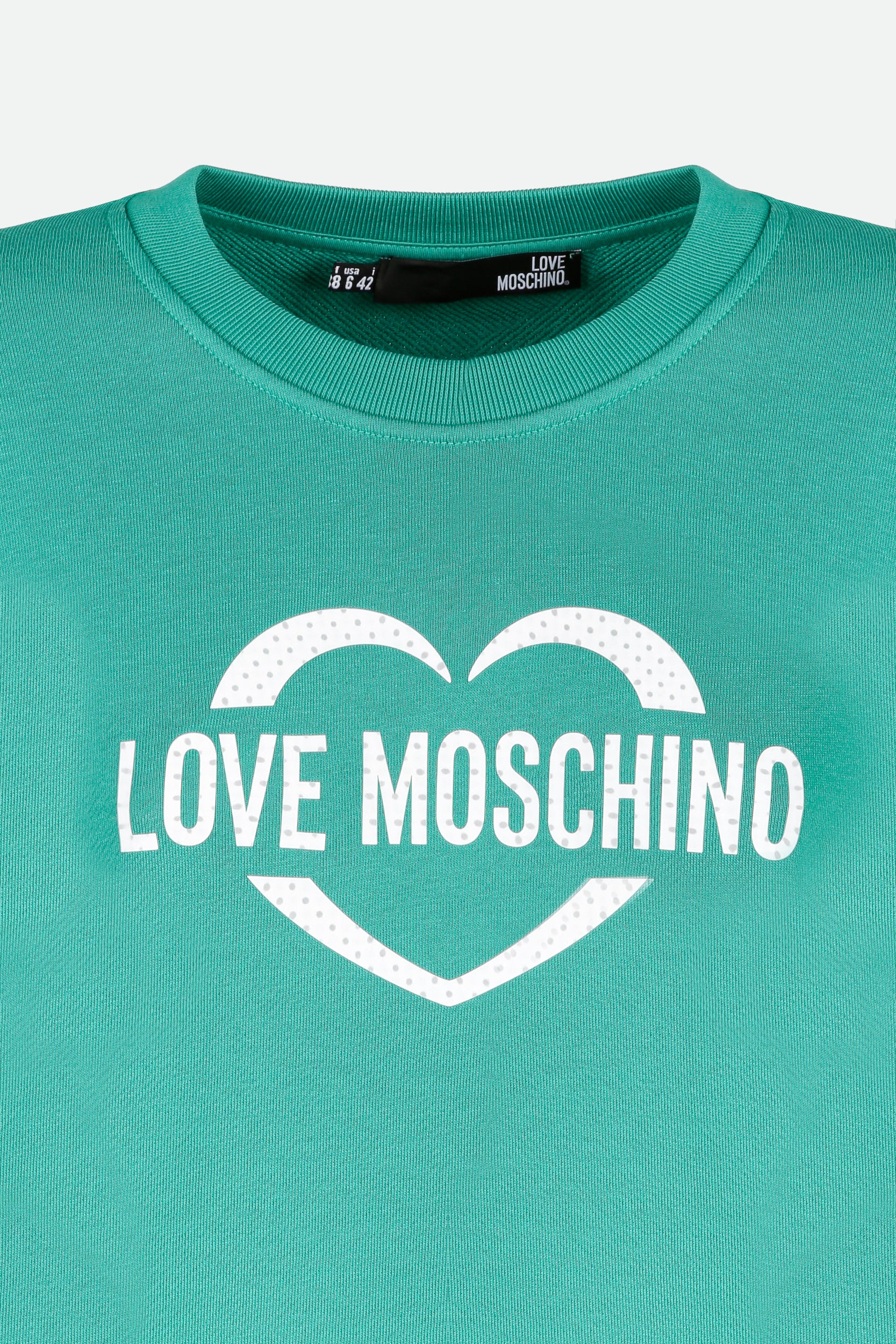 Love Moschino Aqua Grüne Sweatshirt