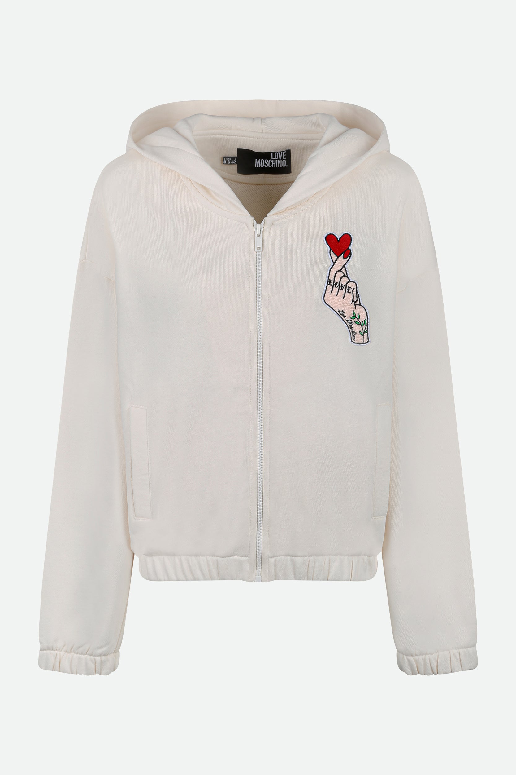 Love Moschino Creme-Sweatshirt