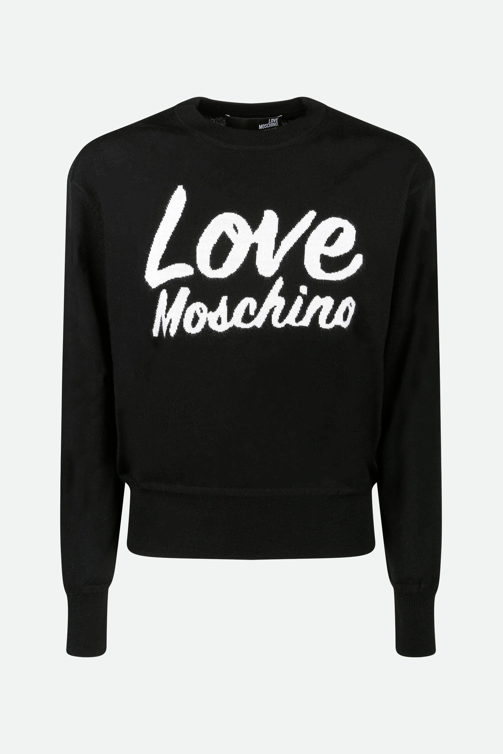 Ich liebe Schwarz Pullover Moschino