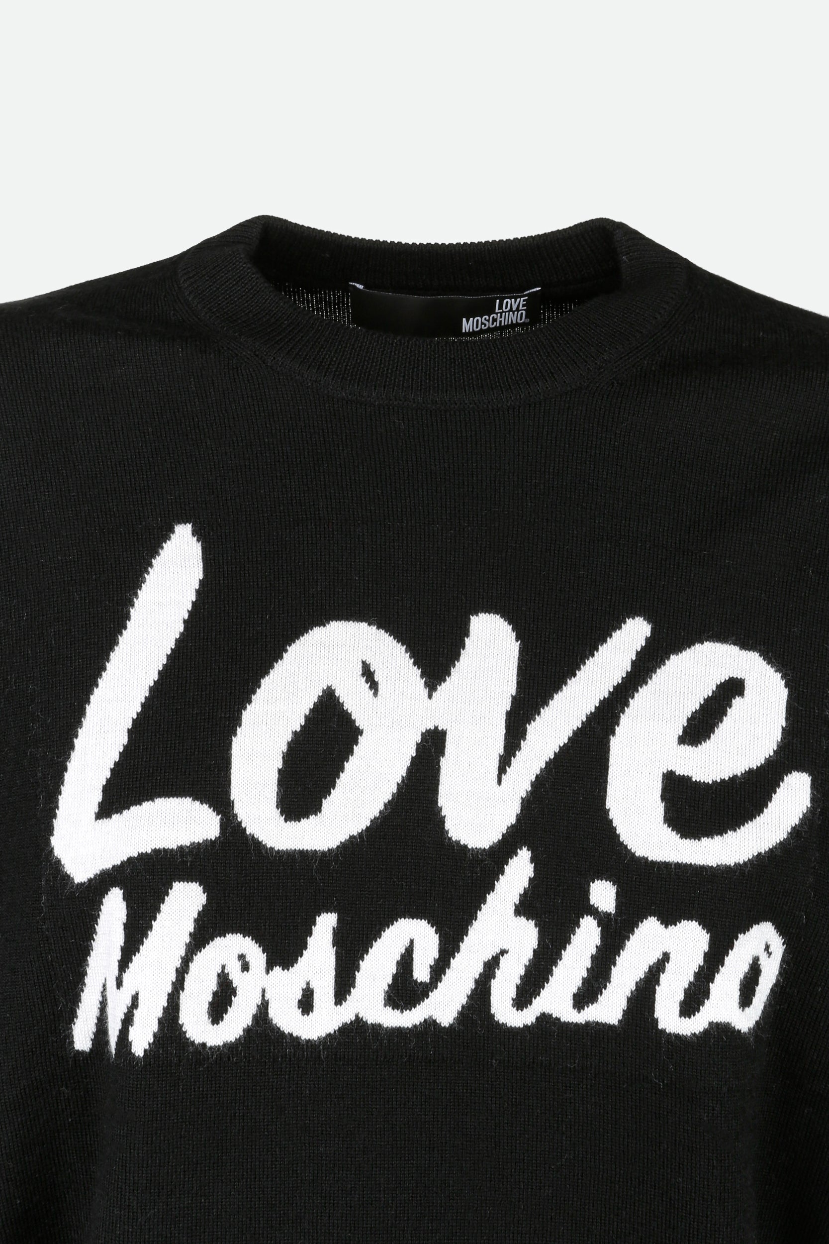 Ich liebe Schwarz Pullover Moschino