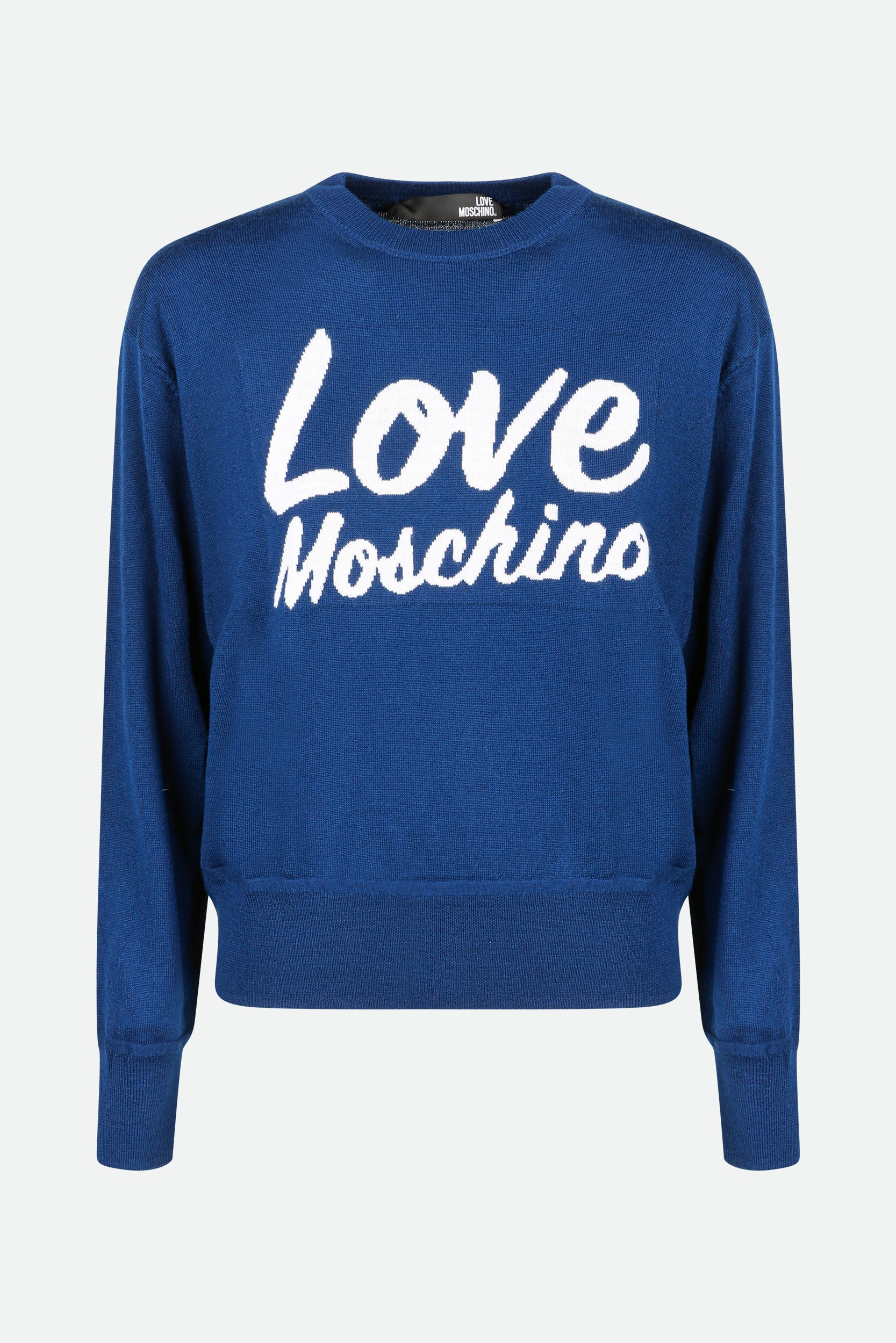 Ich liebe Blau Pullover Moschino