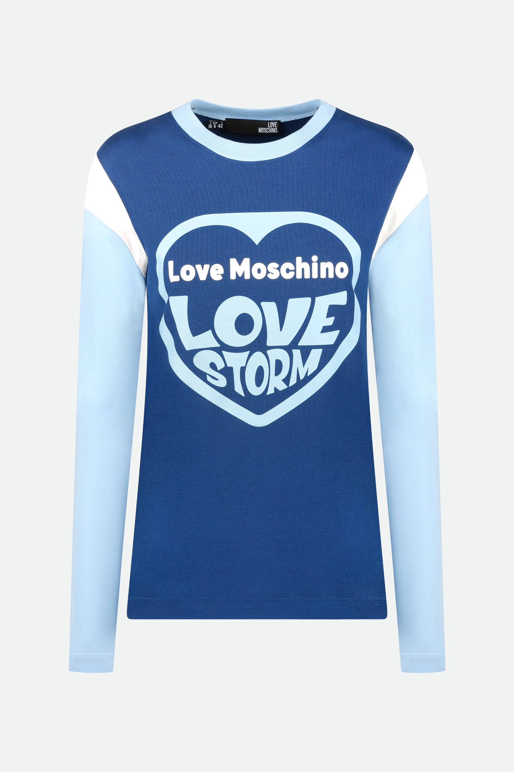 Ich liebe Blau Hemd Moschino