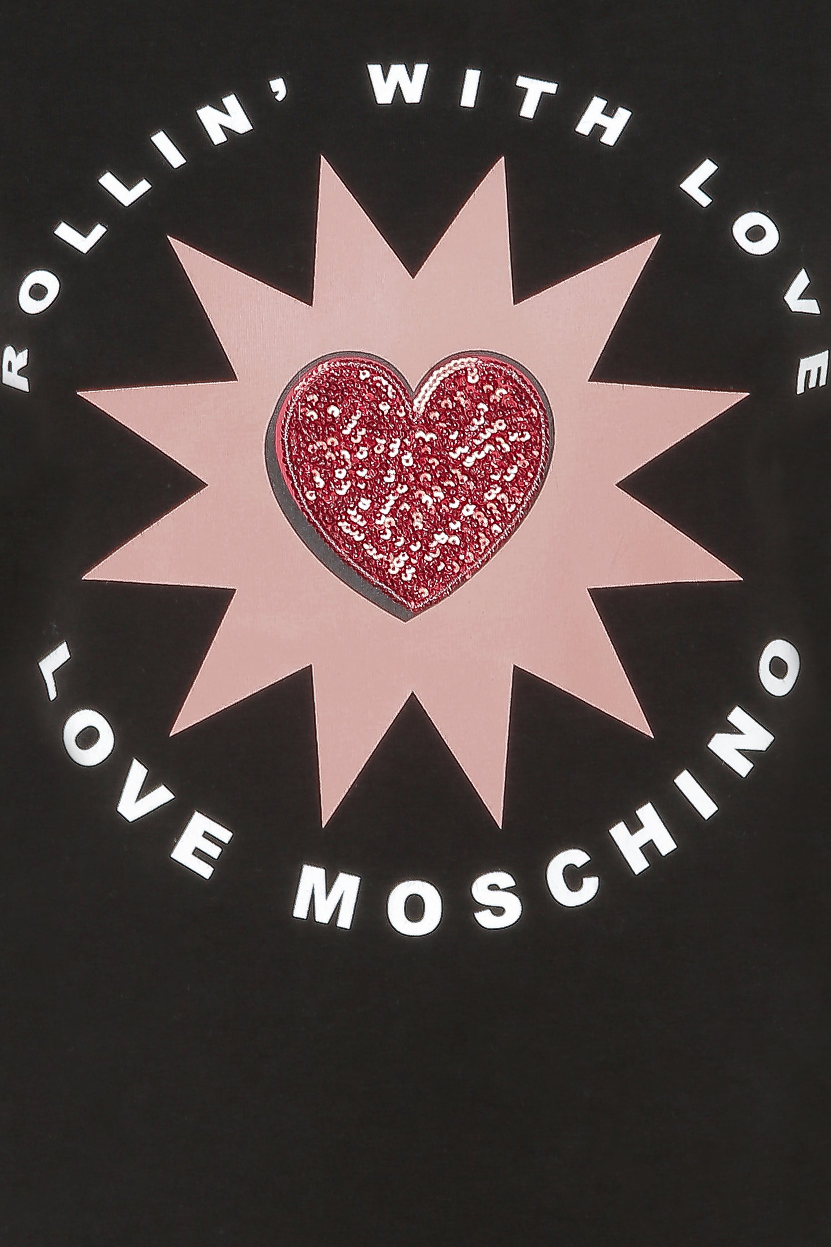 Love Moschino T-Shirt Schwarz