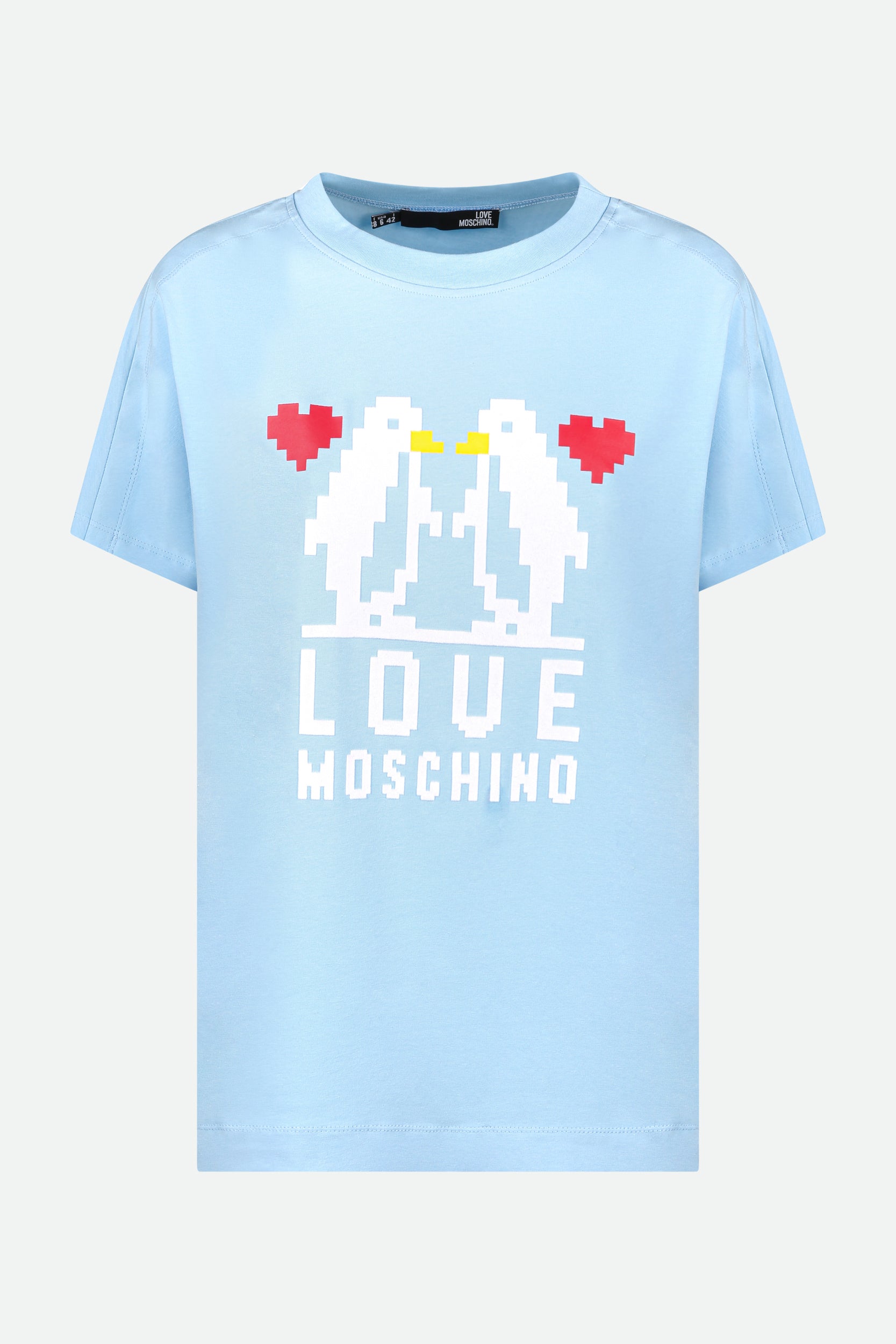 Love Moschino Hellblaues T-Shirt