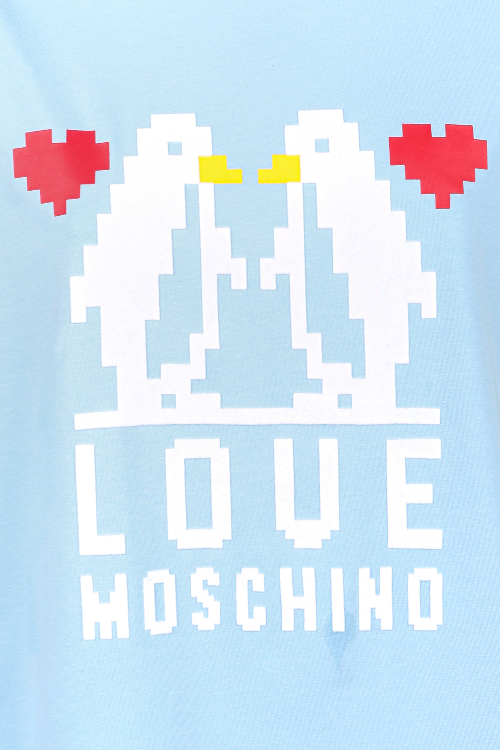 Love Moschino Hellblaues T-Shirt