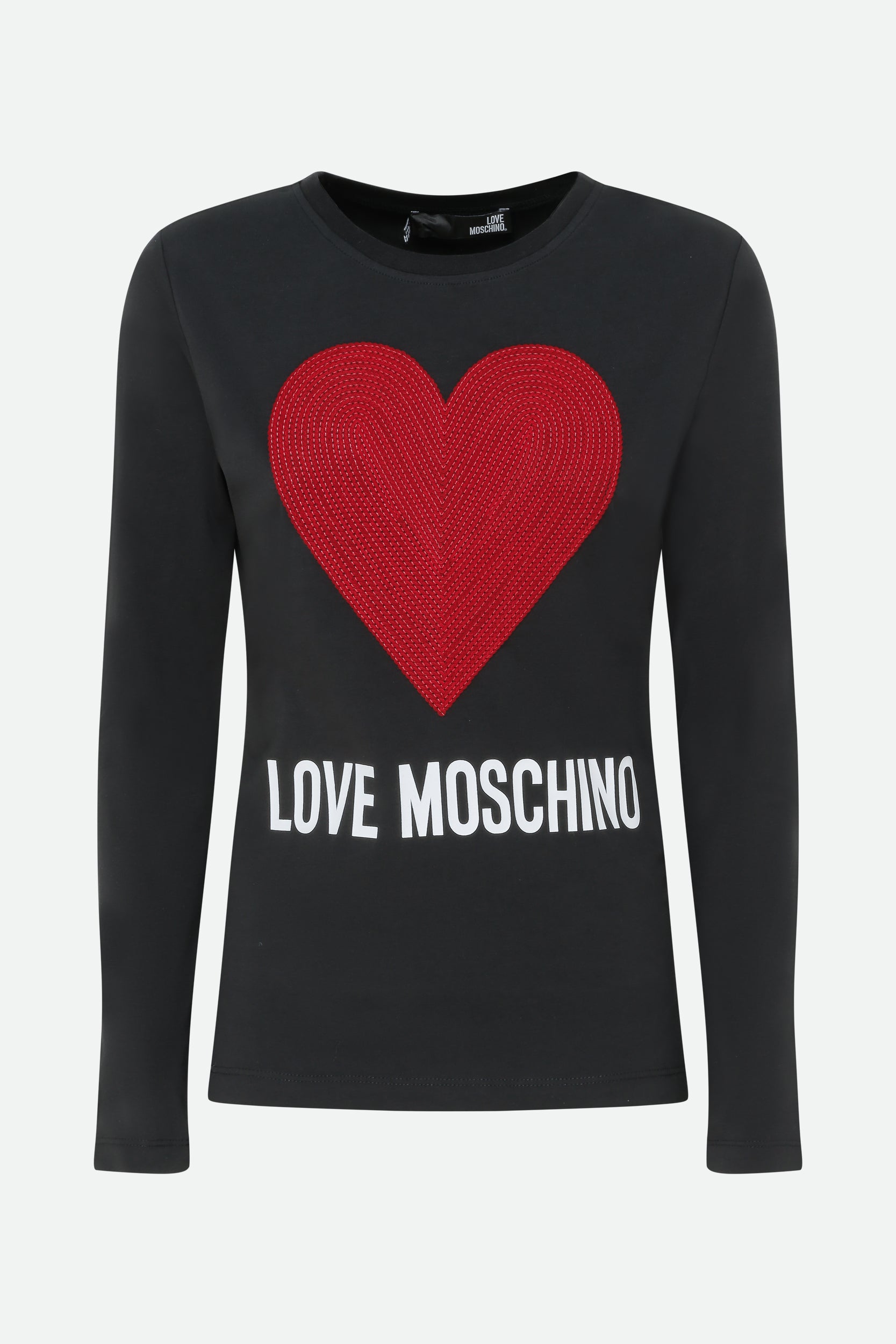 Ich liebe Schwarz Pullover Moschino