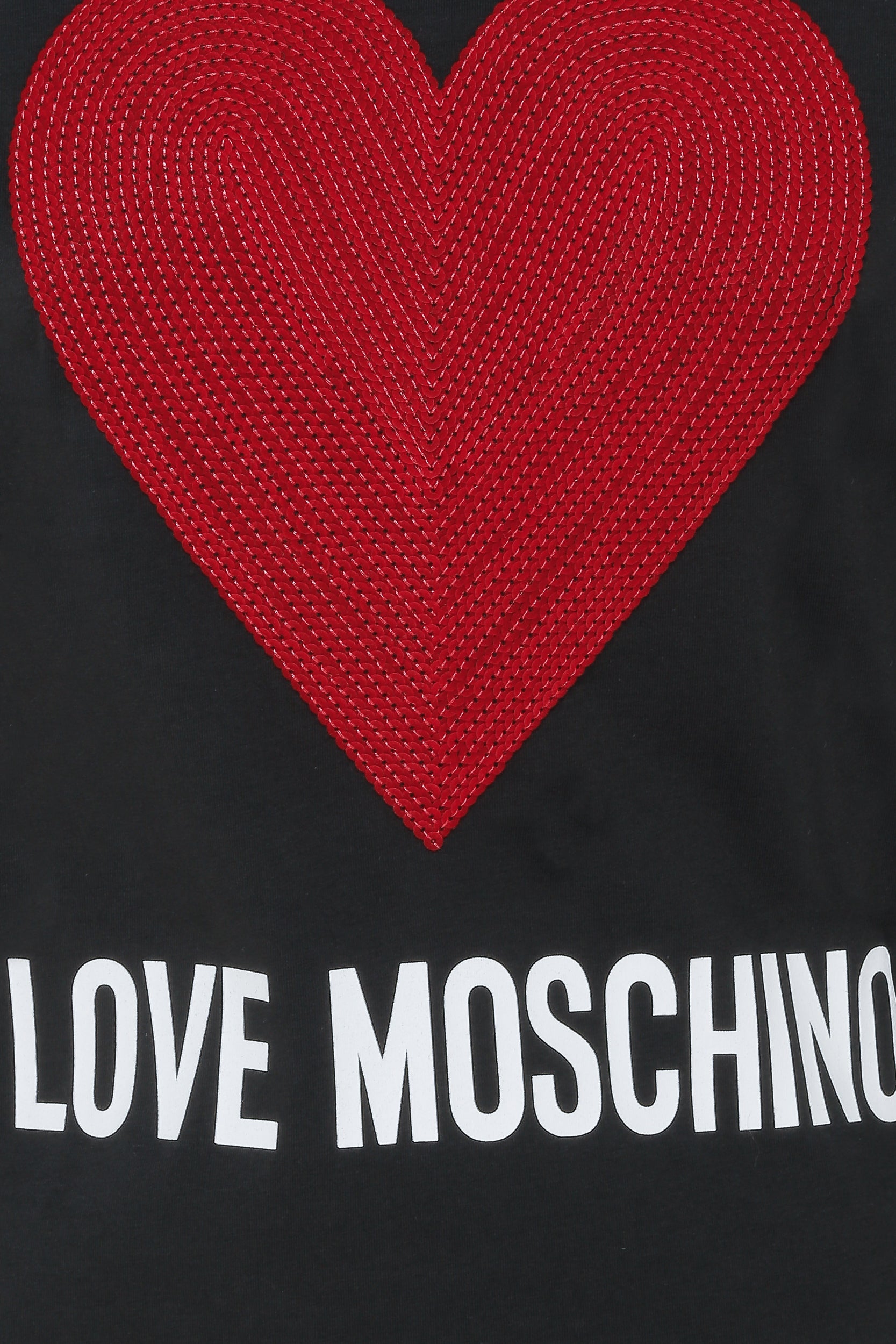 Ich liebe Schwarz Pullover Moschino