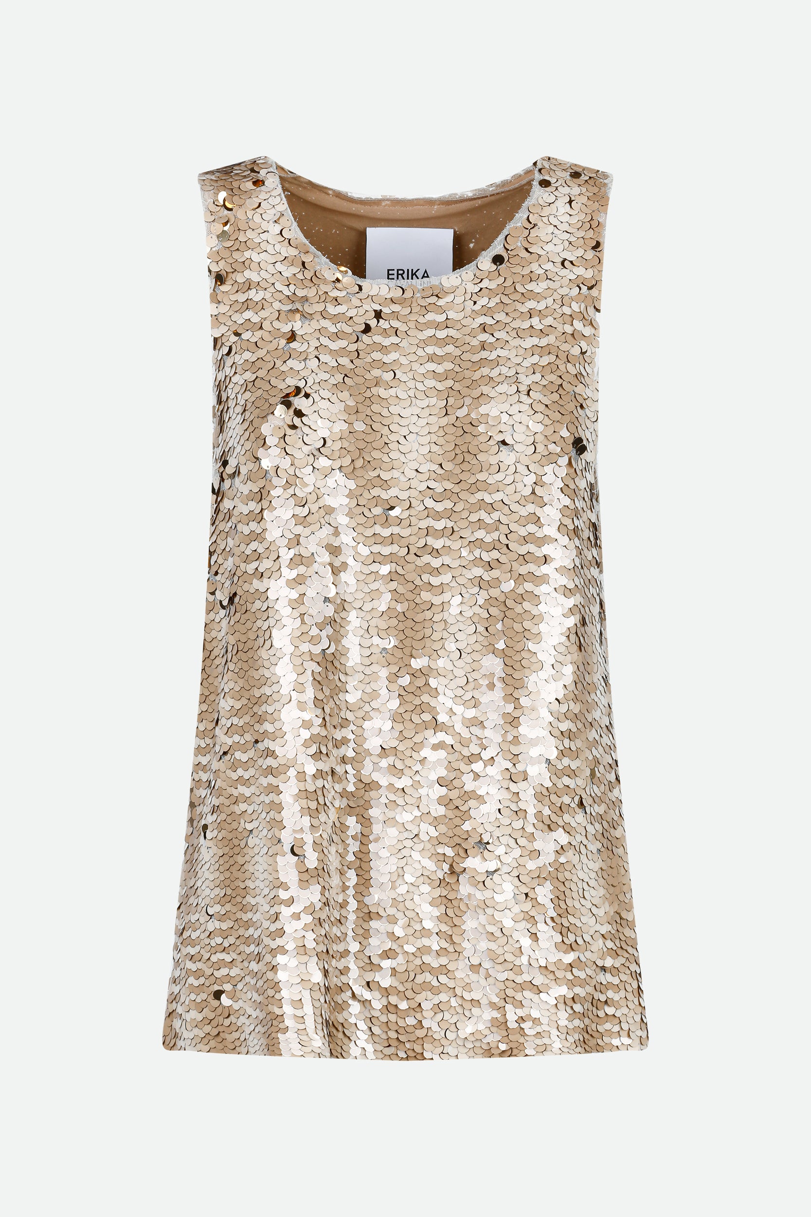 Erika Cavallini Gold-Pailletten-Tanktop