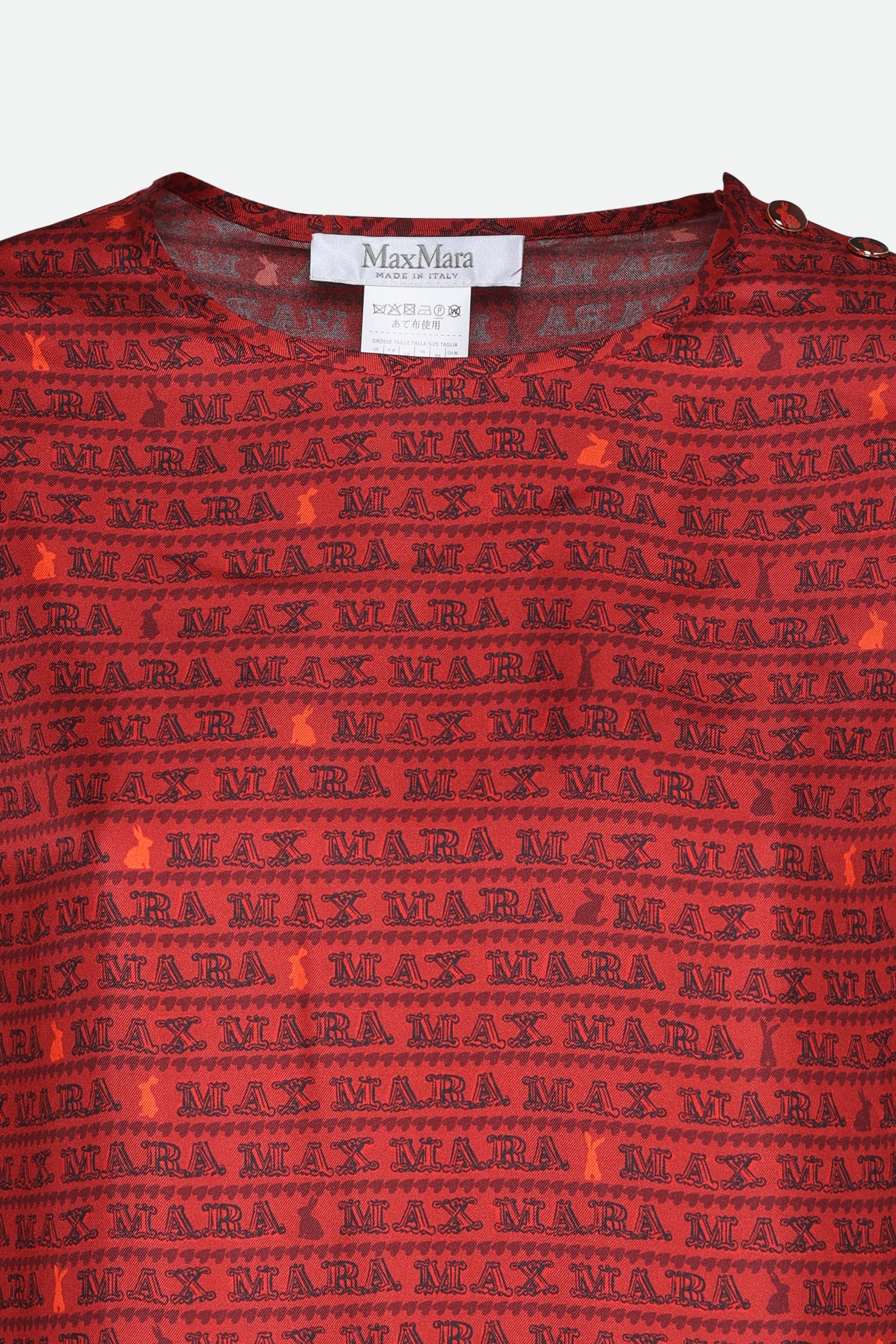 Max Mara Logoshirt Rote