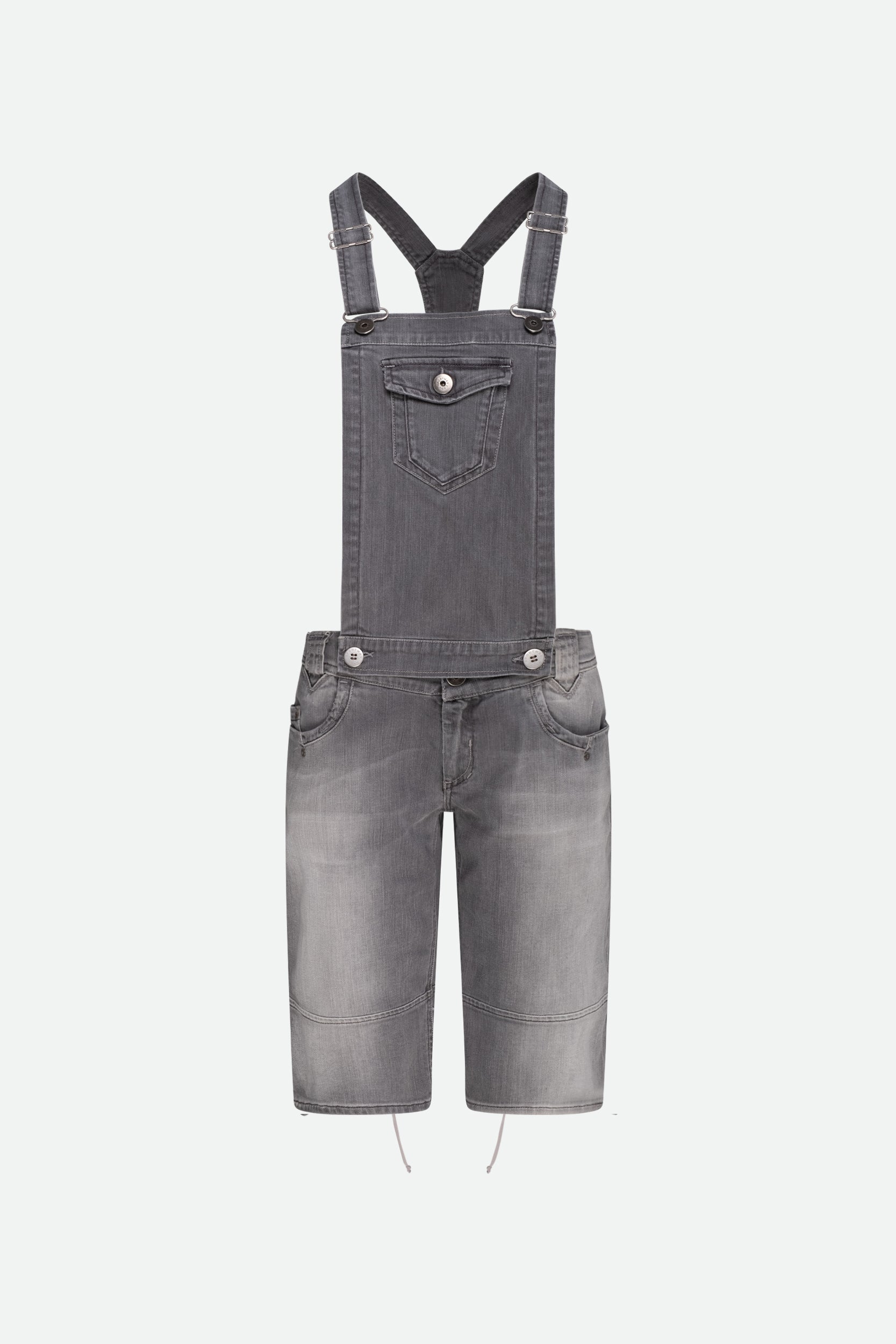 Sportmax Denim-Salopette Grau