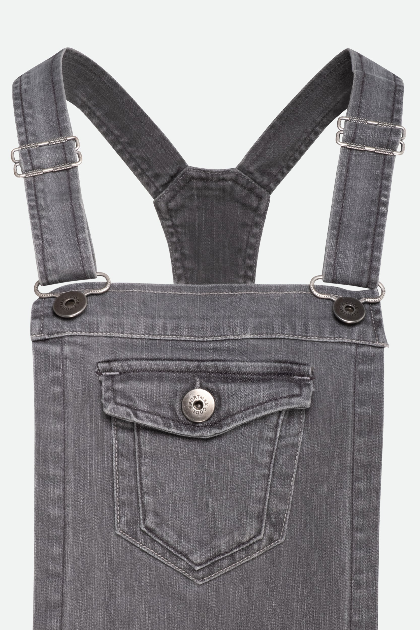 Sportmax Denim-Salopette Grau