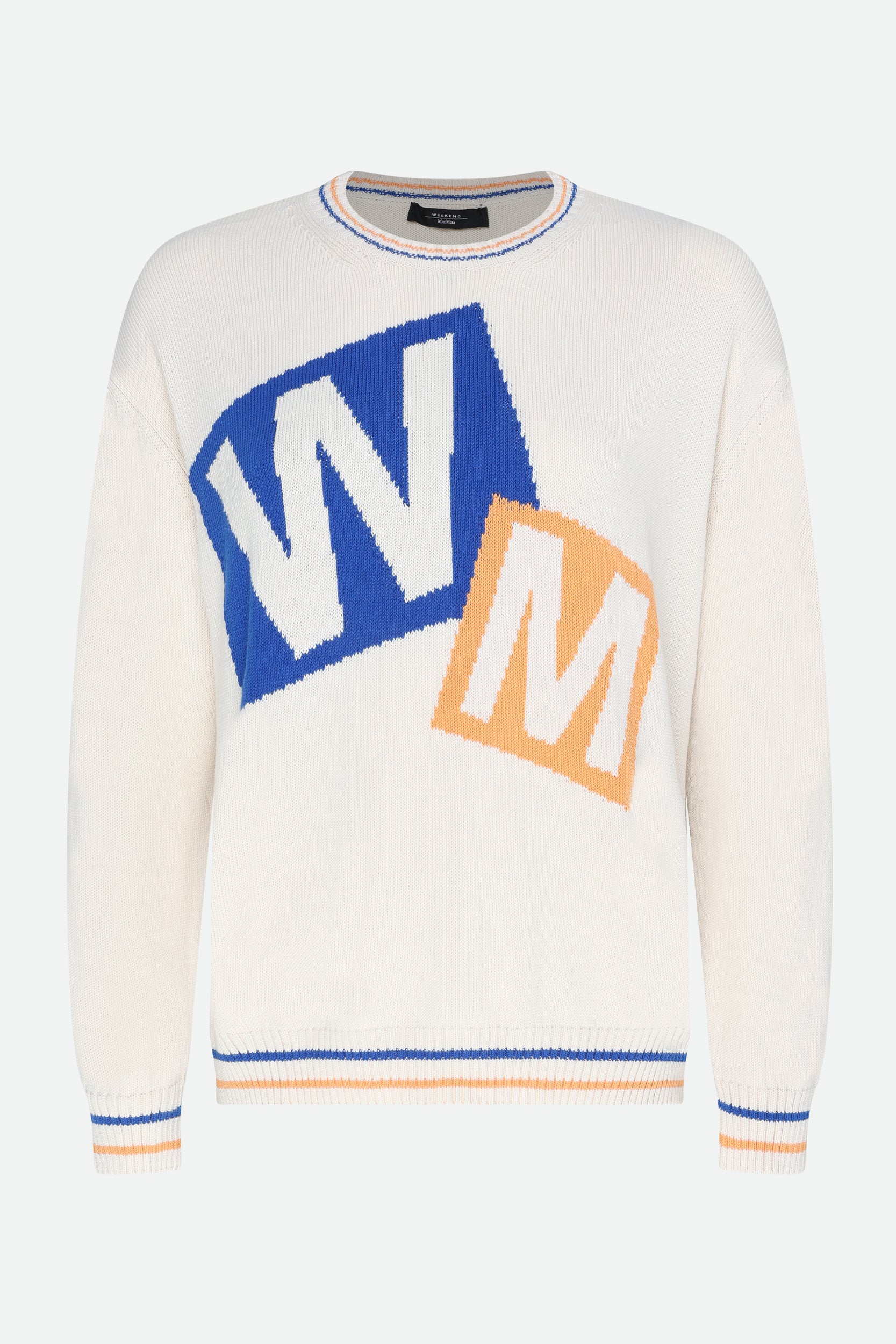 Wochenende Max Mara Pullover mit Druck Weiße