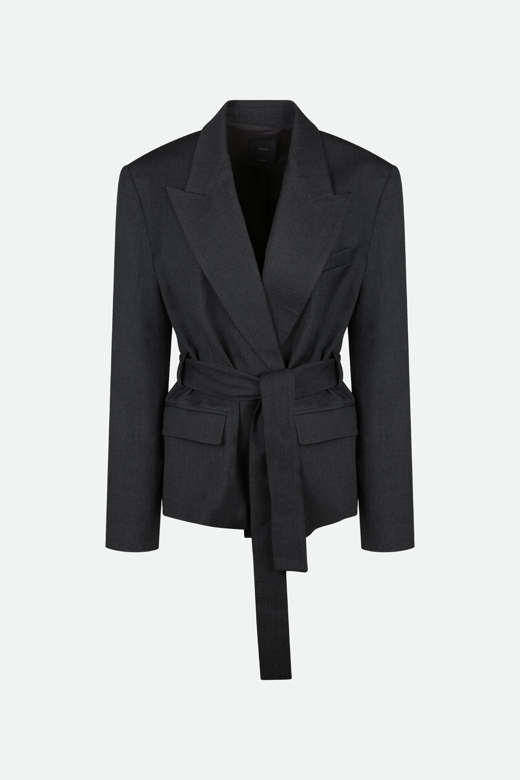 Pinko Blazer aus Grau Flanell