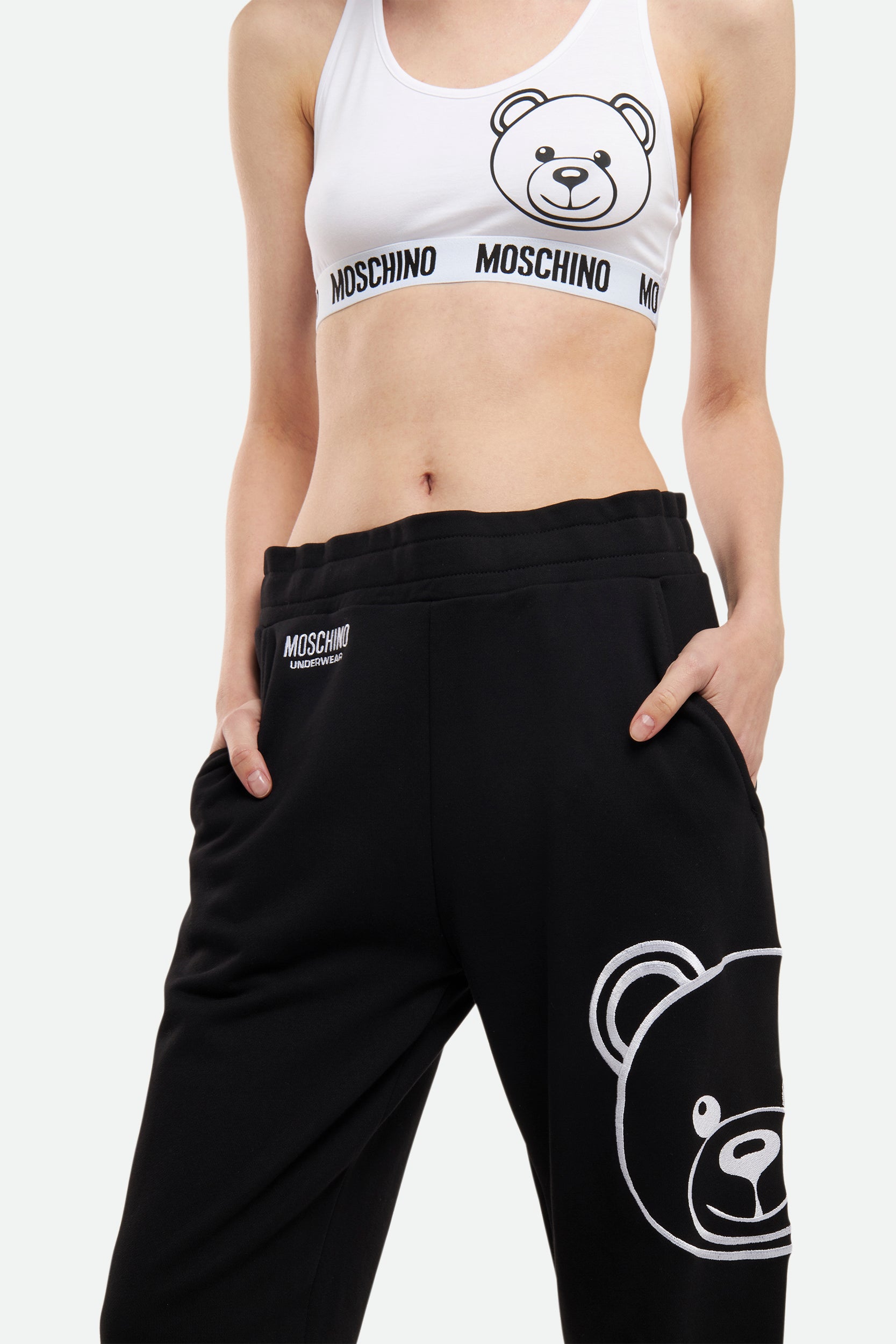 Schwarz Trainingshose Moschino