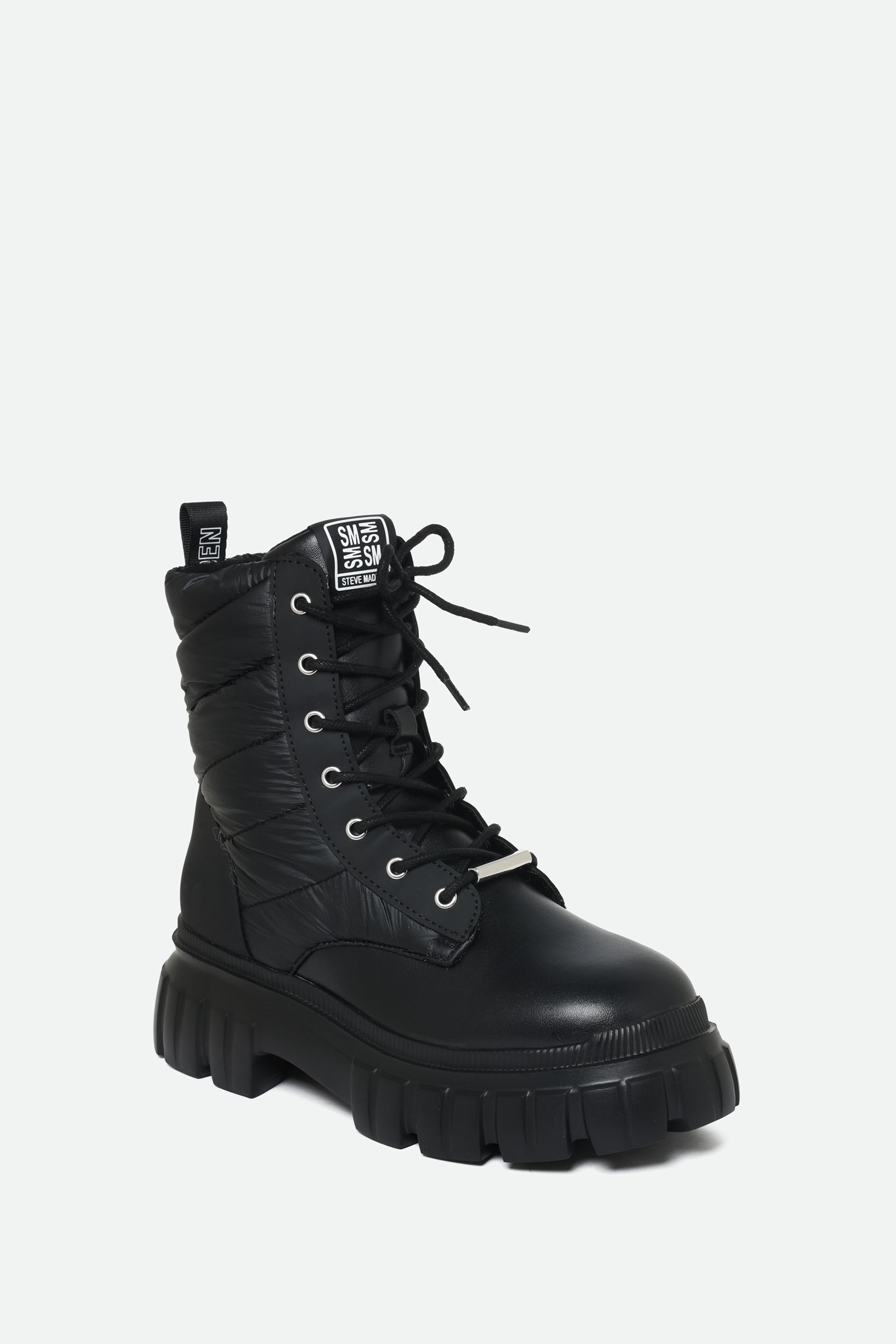 Schwarze Kombat- Stiefel Steve Madden