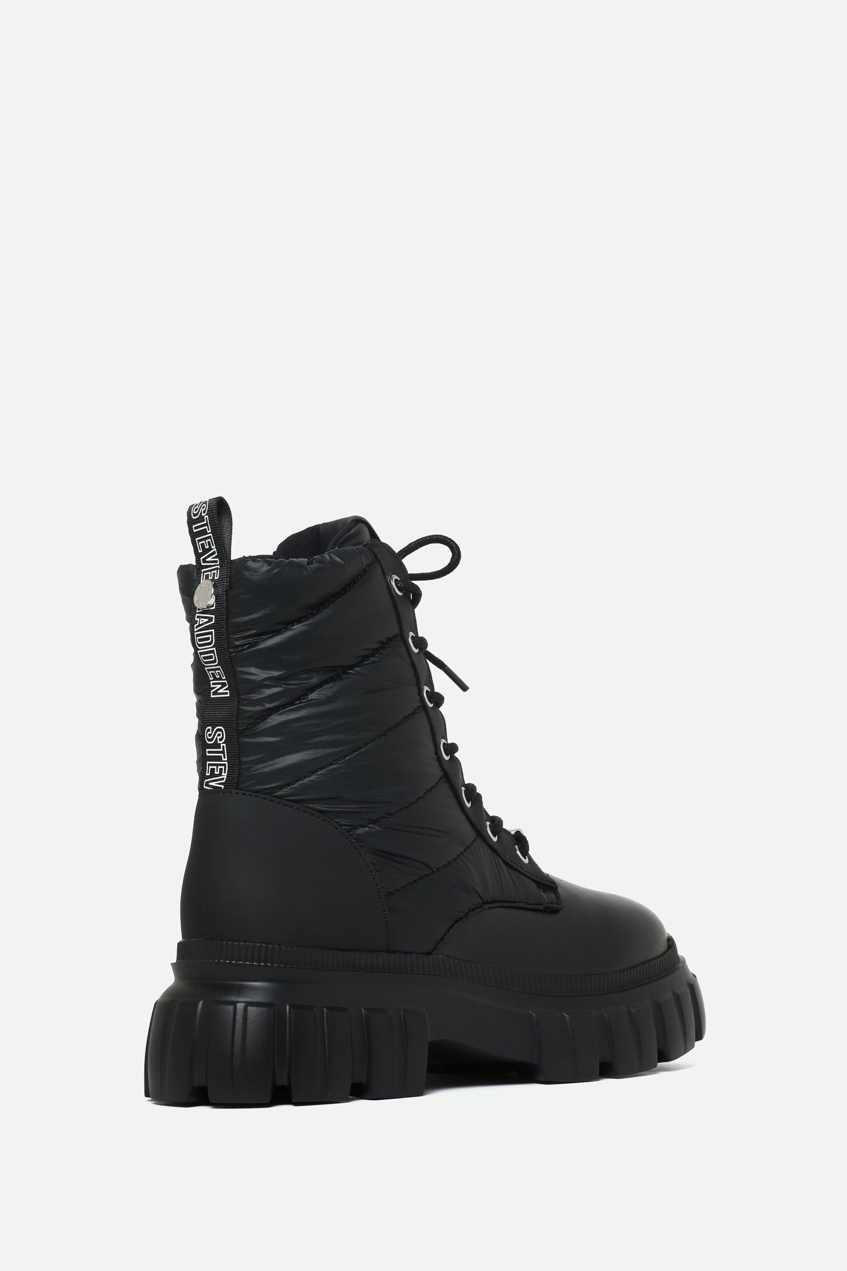 Schwarze Kombat- Stiefel Steve Madden