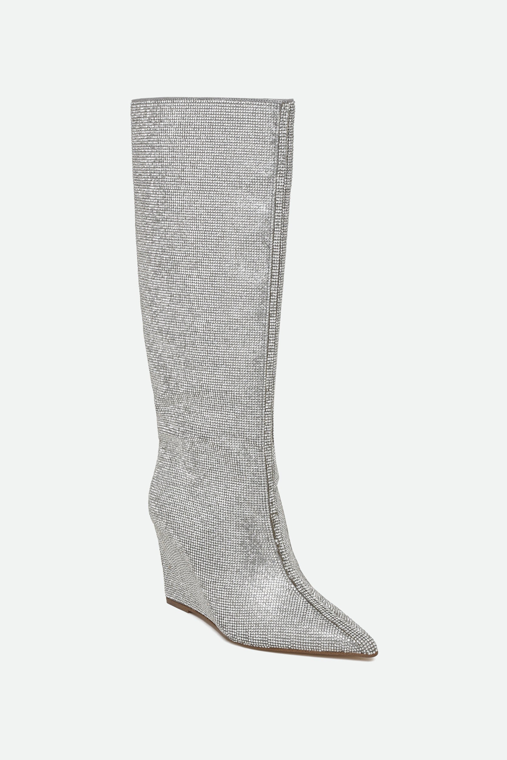 Steve Madden Stiefel mit Strass Silber