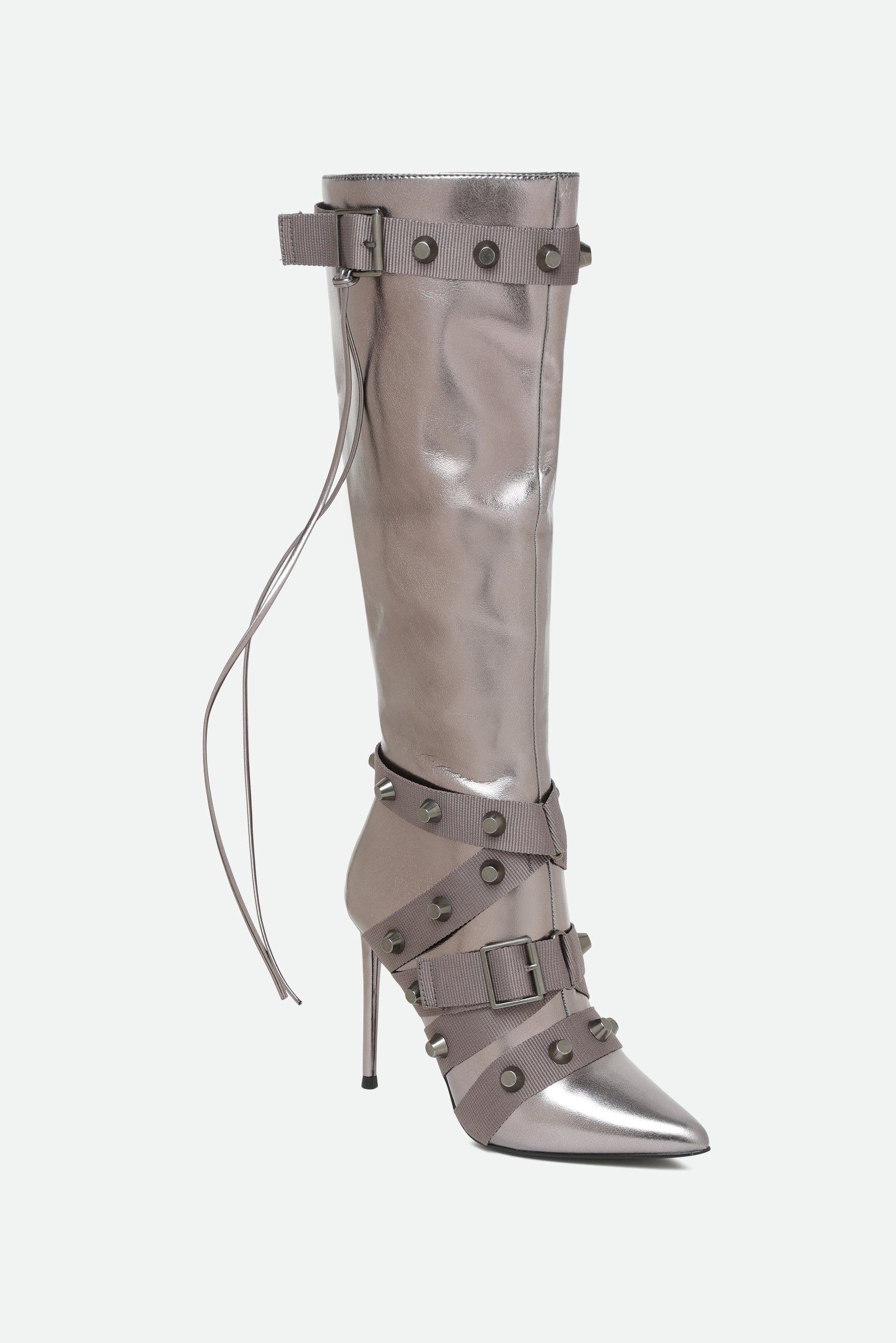 Steve Madden Stiefel Finkle Silber