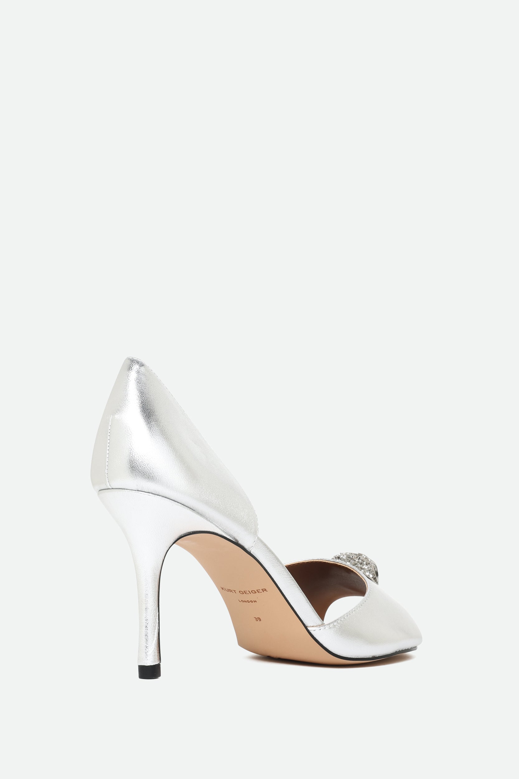 Kurt Geiger Silber Ledersandale