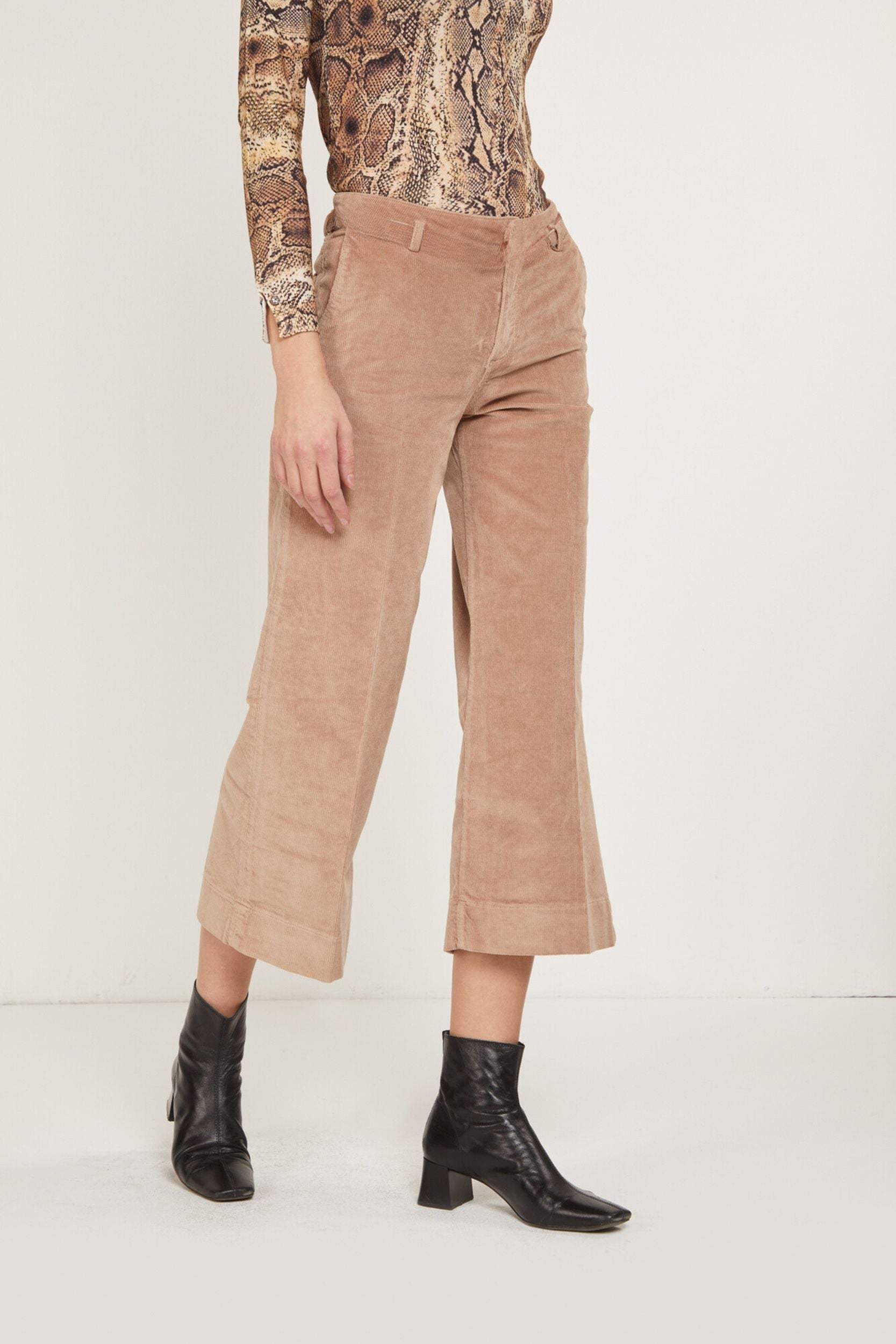 PINKO Flare-Samthose