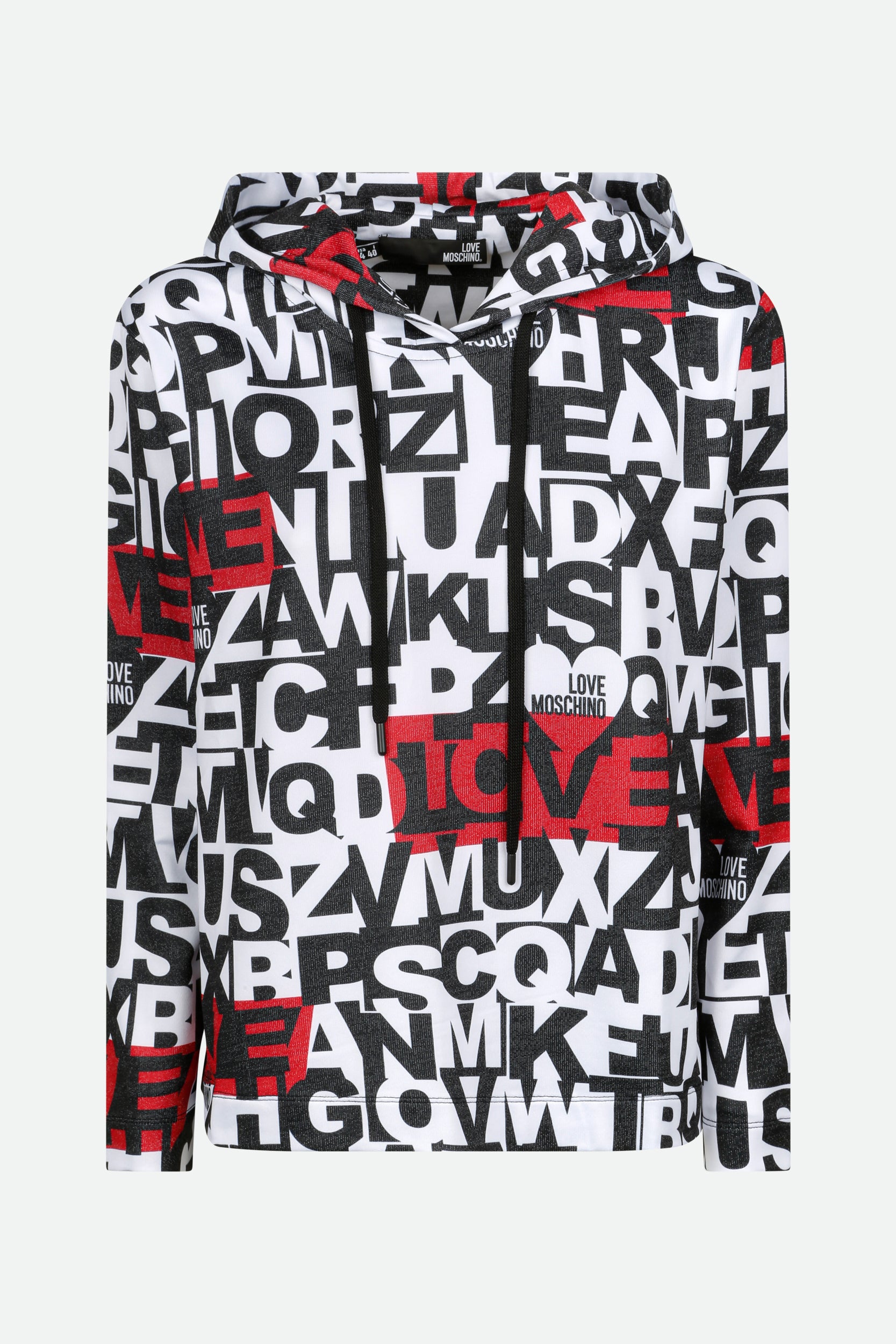 Mehrfarbiges Kapuzen-Sweatshirt von Love Moschino