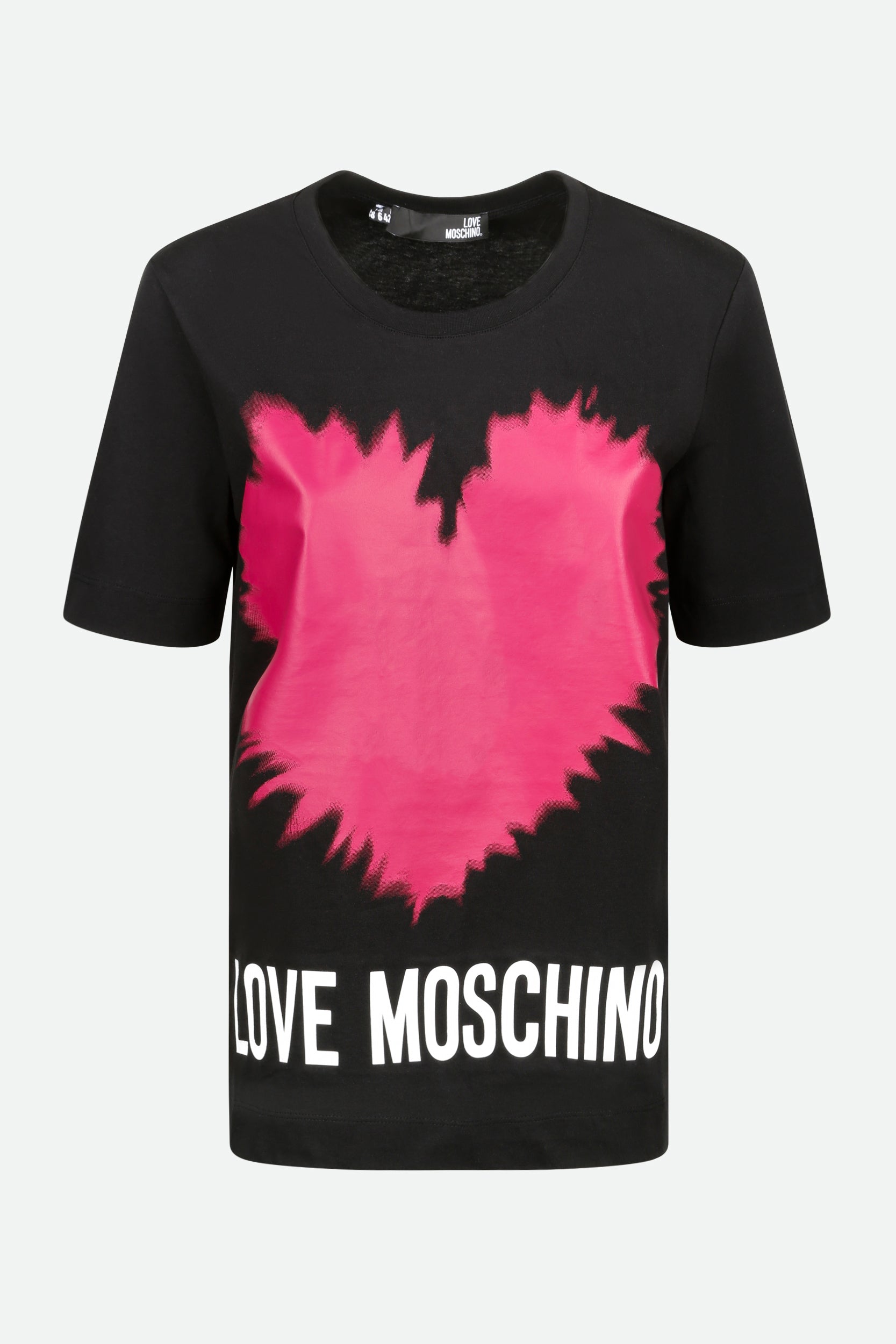 Love Moschino Schwarz T-Shirt mit Aufdruck