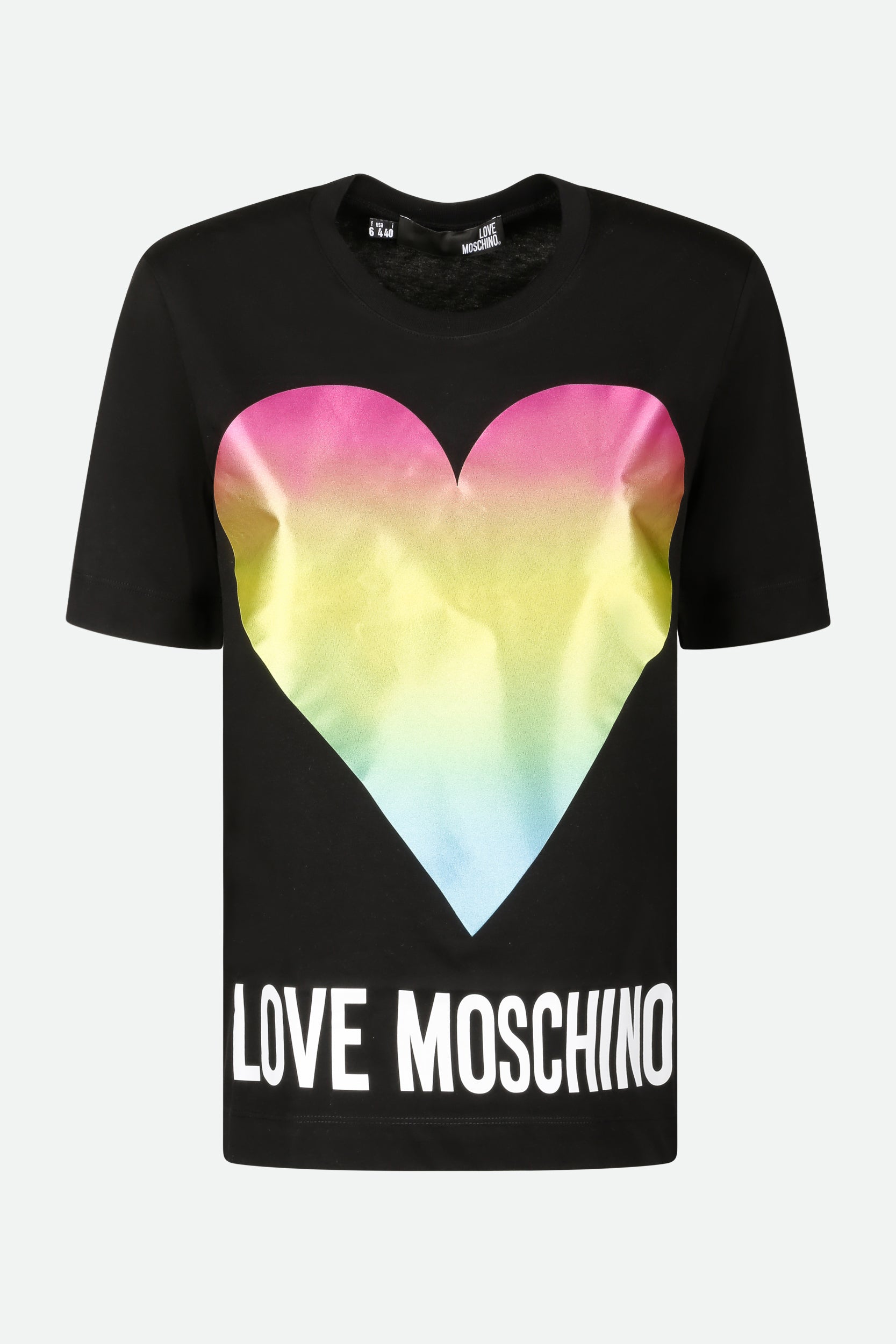 Love Moschino Schwarz T-Shirt mit Aufdruck