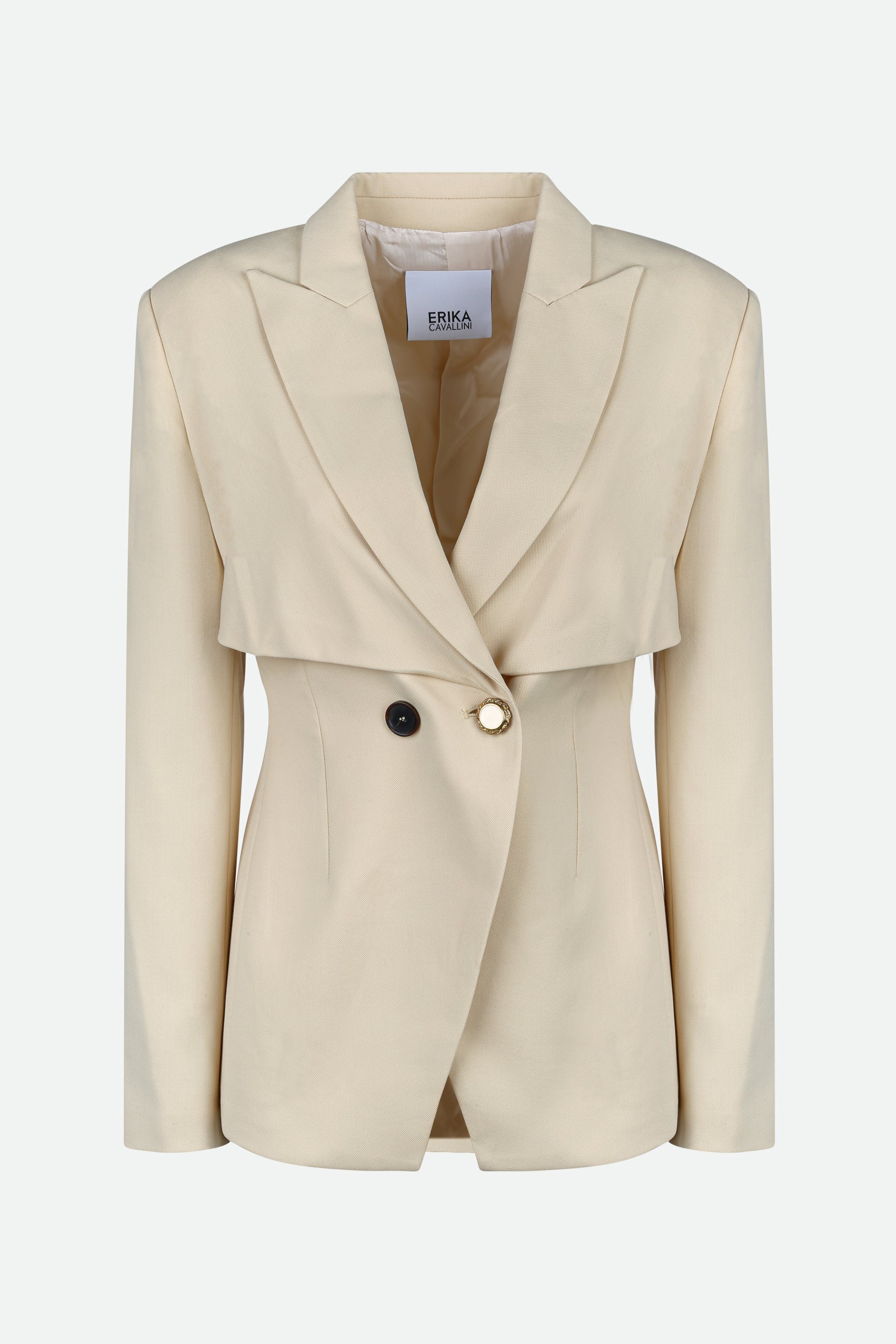 Cremefarbener Blazer von Erika Cavallini