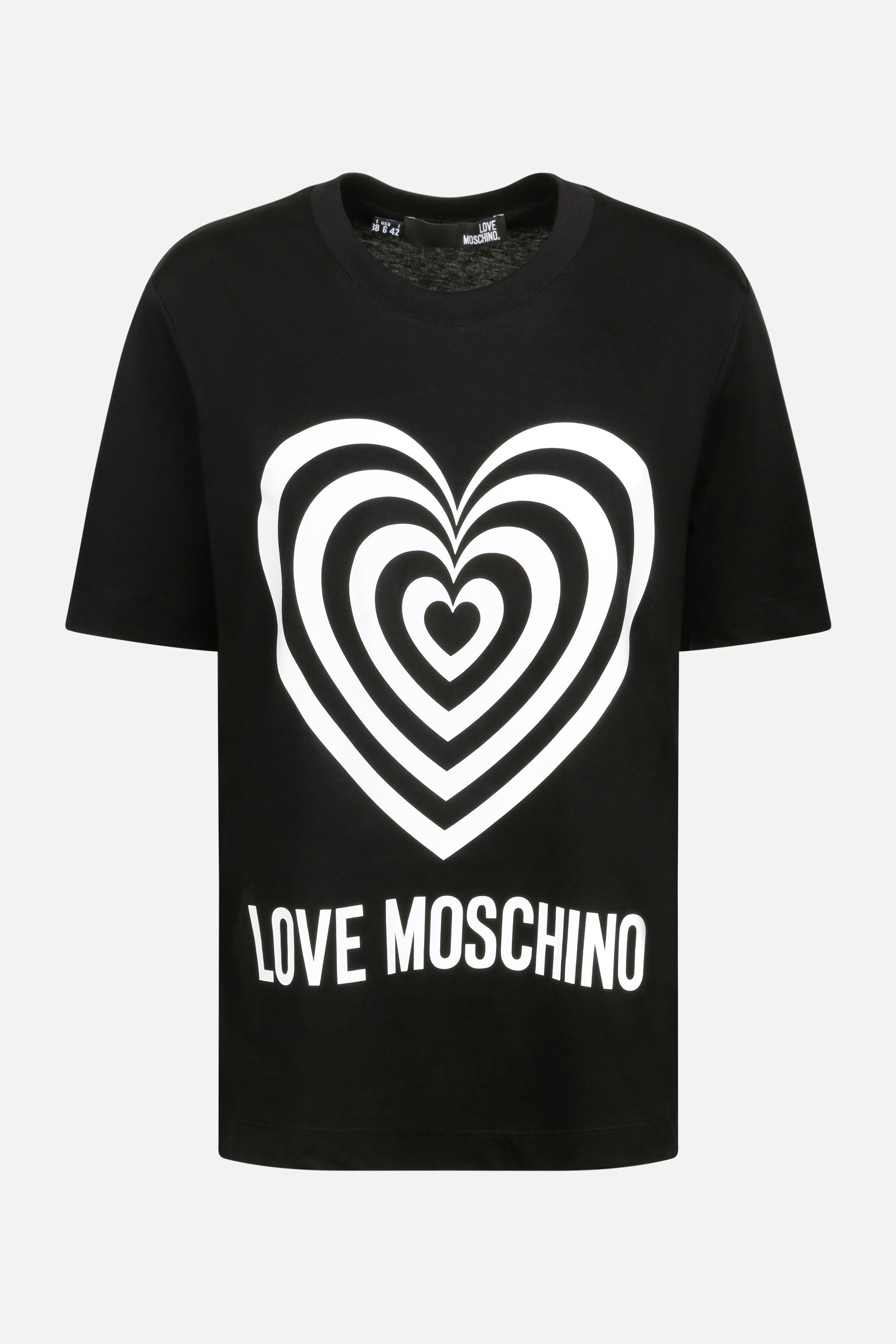 Love Moschino Schwarz T-Shirt mit Aufdruck