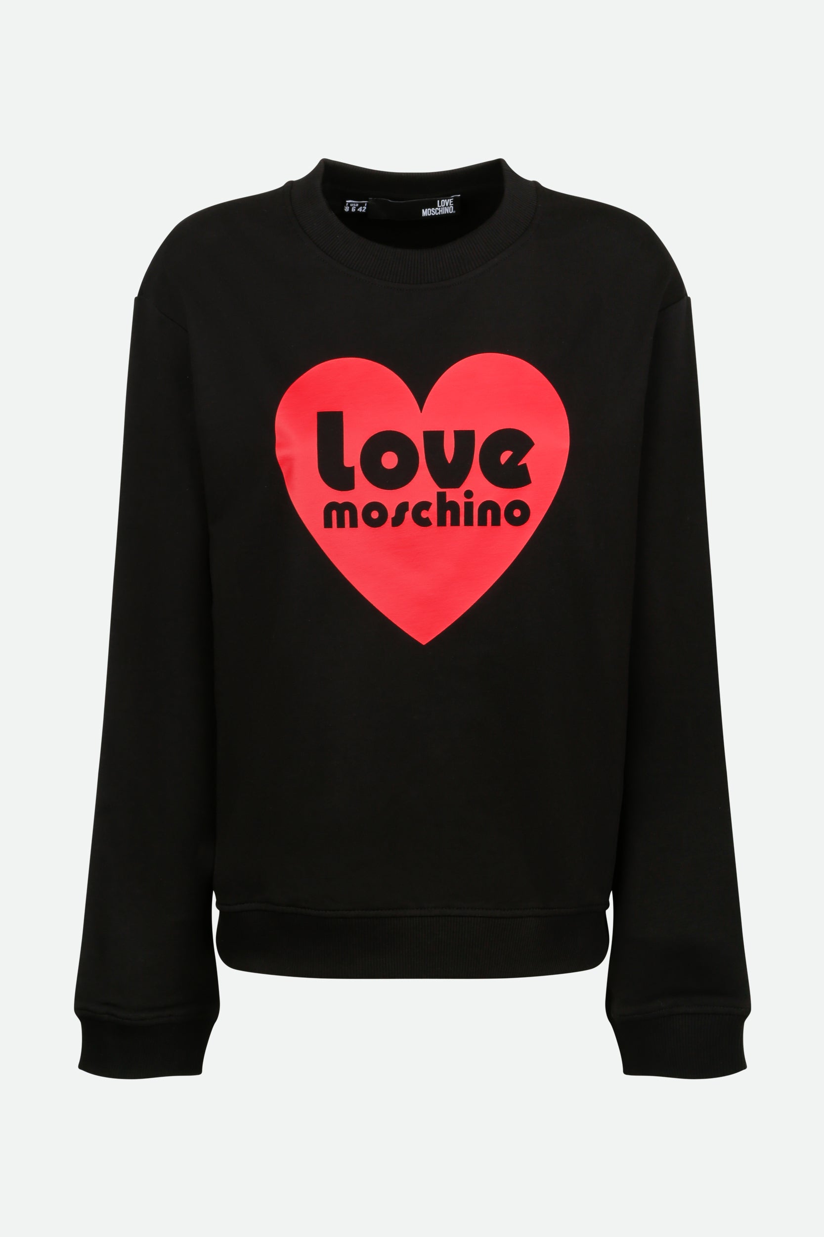 Love Moschino Schwarz Sweatshirt mit Aufdruck