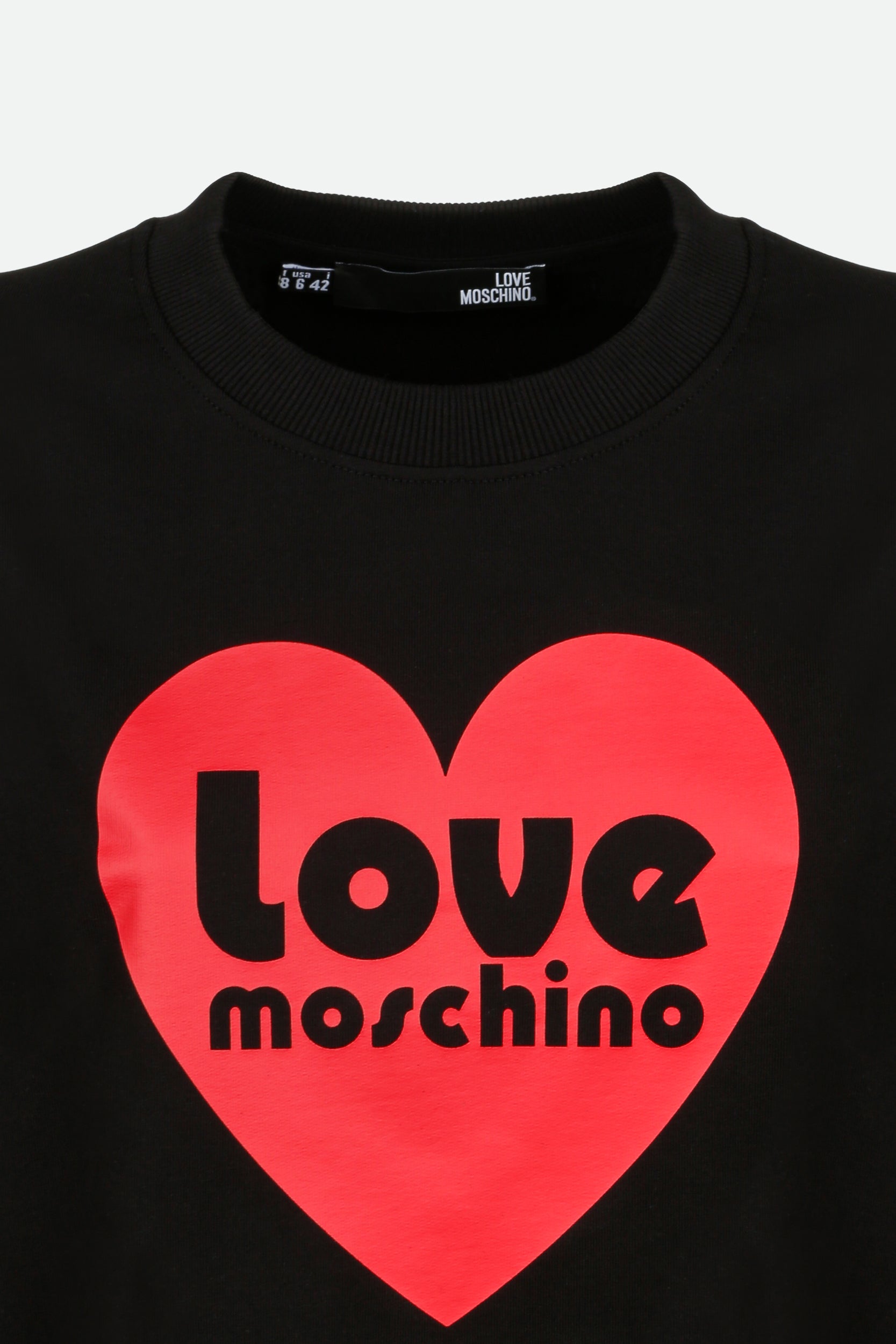 Love Moschino Schwarz Sweatshirt mit Aufdruck