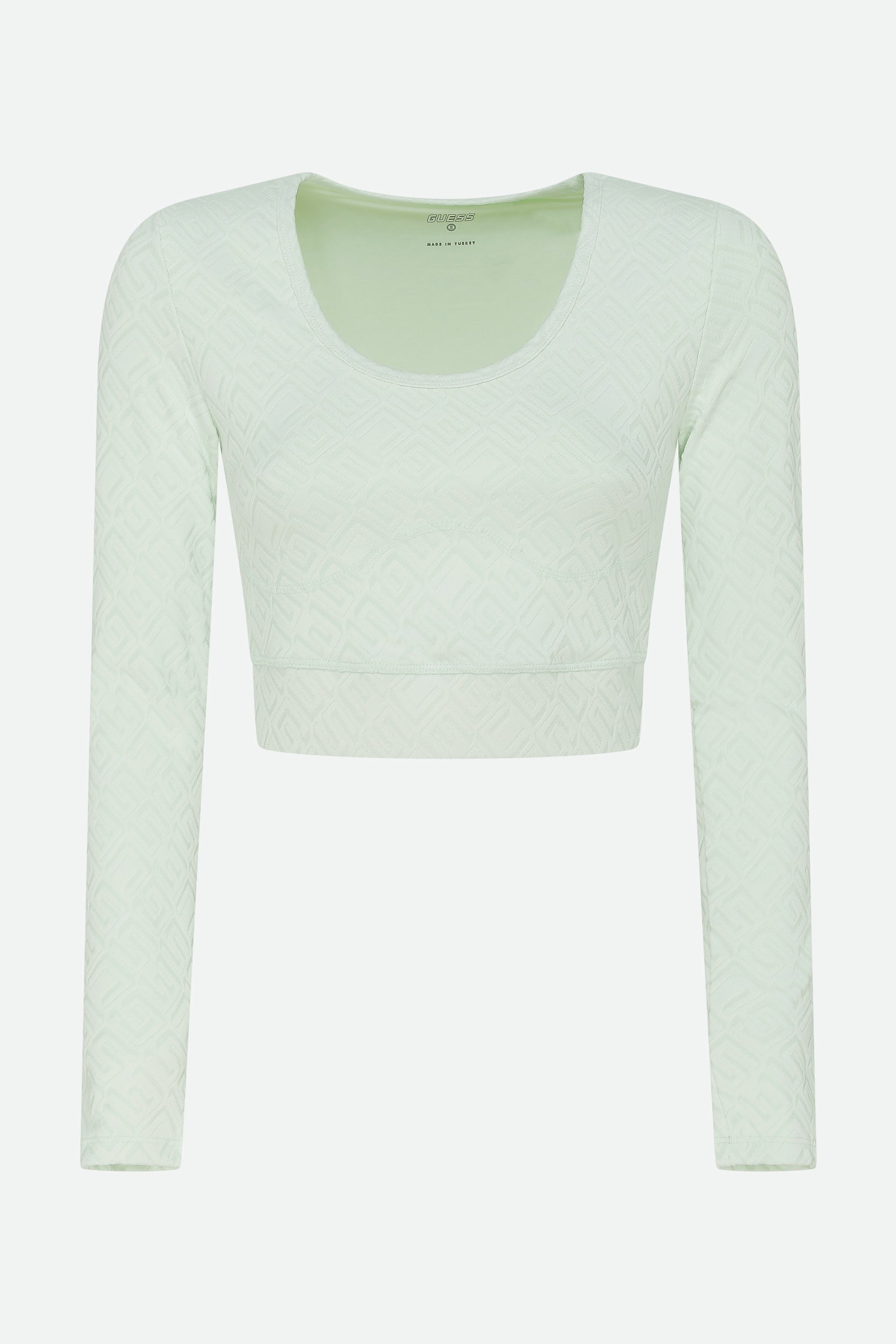 Grüne Crop-Shirt Guess